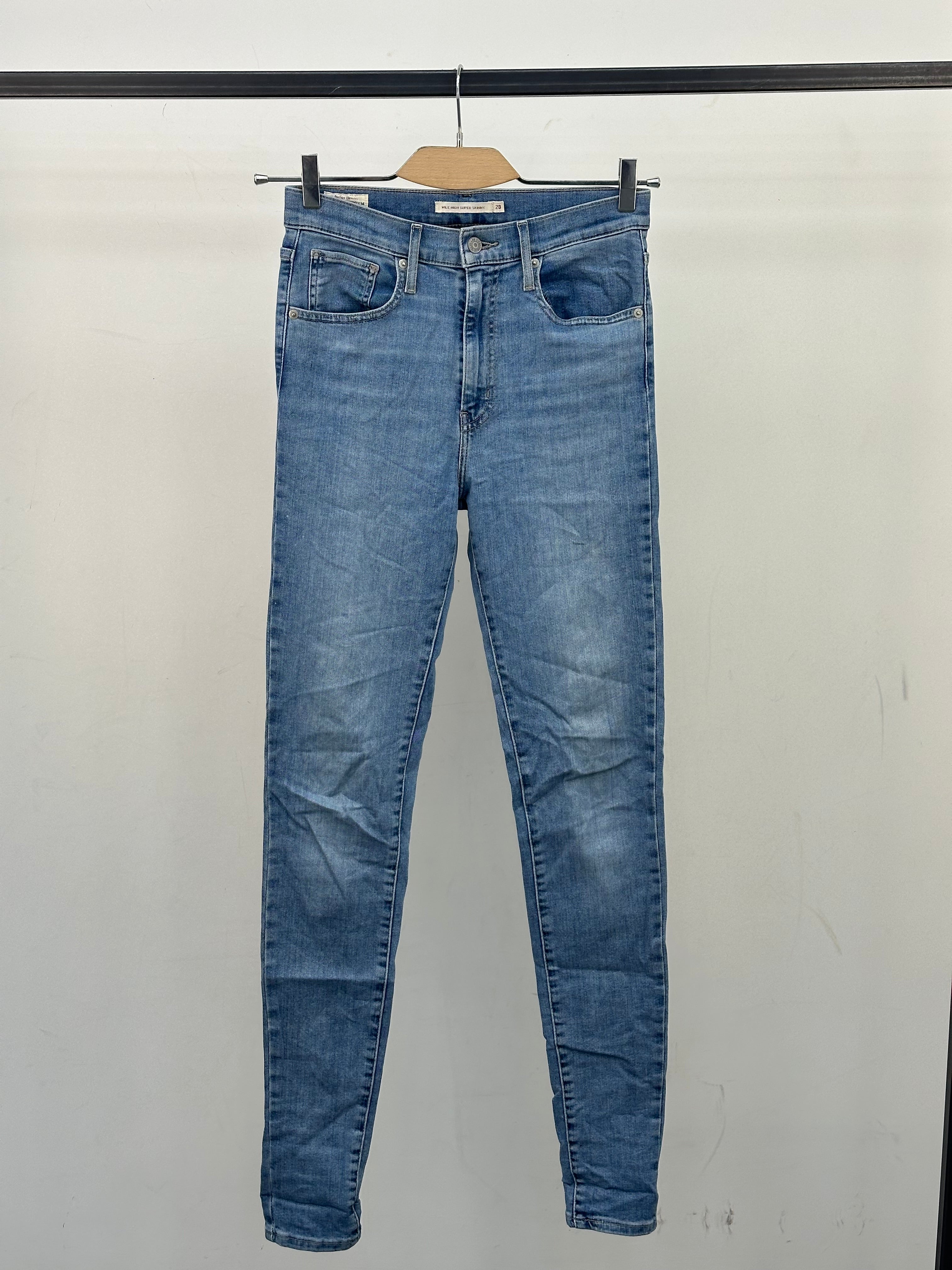 LEVI'S MILE HIGH SUPER SKINNY FIT: 42 ITA = W28 L34