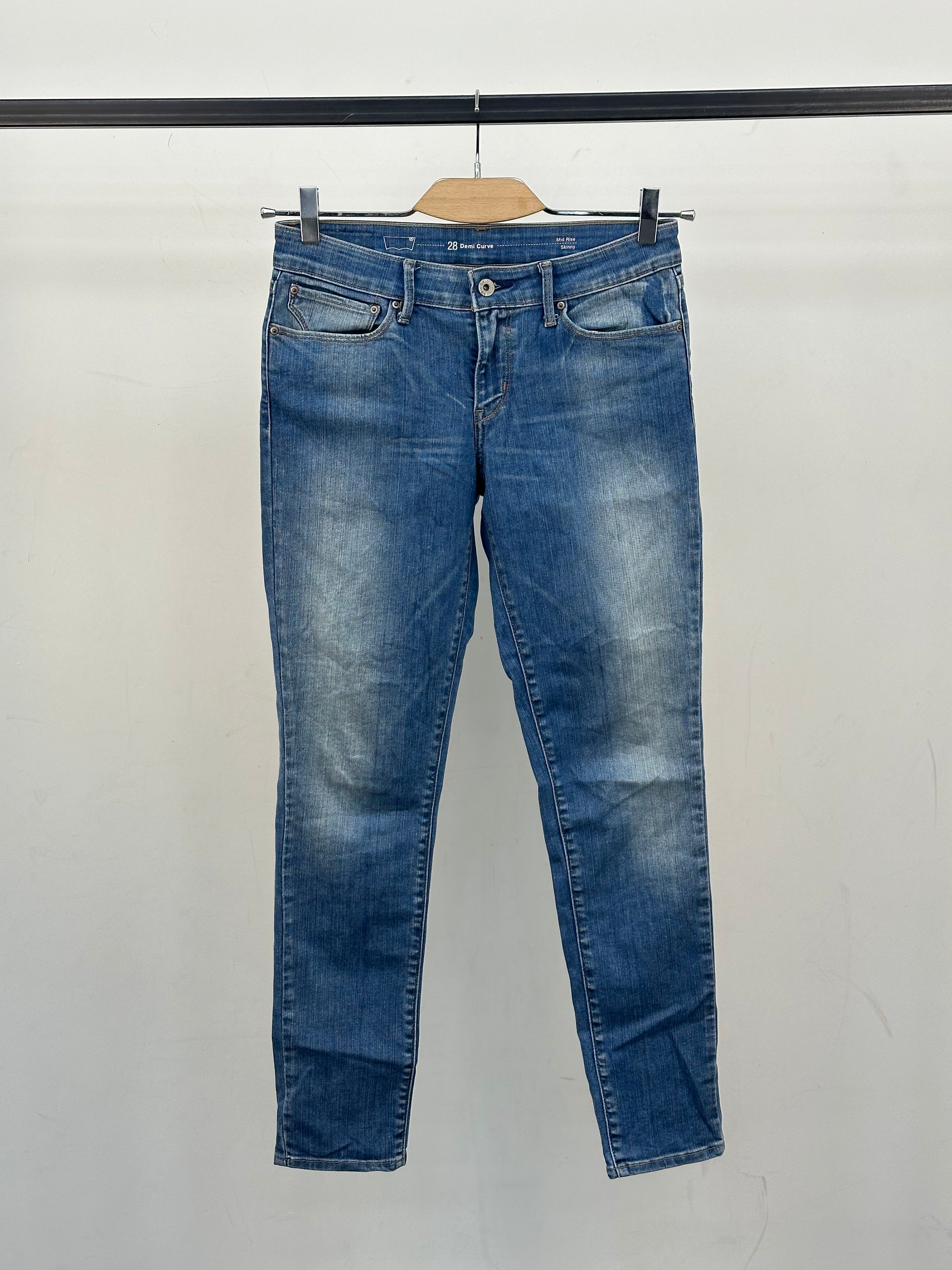 LEVI'S MID RISE SKINNY FIT: 42 ITA = W28 L30