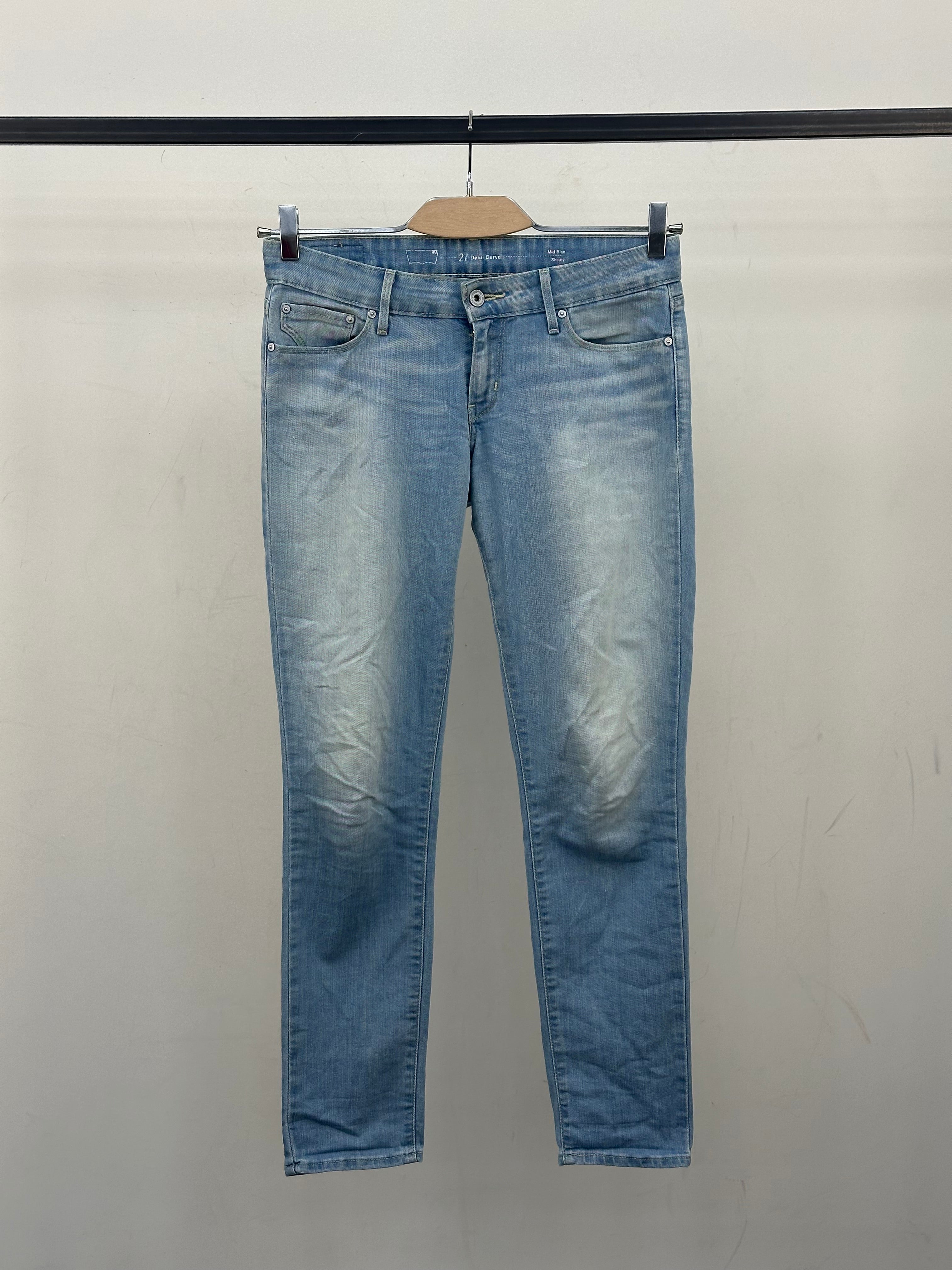 LEVI'S MID RISE SKINNY TAGLIA: 41 ITA = W27