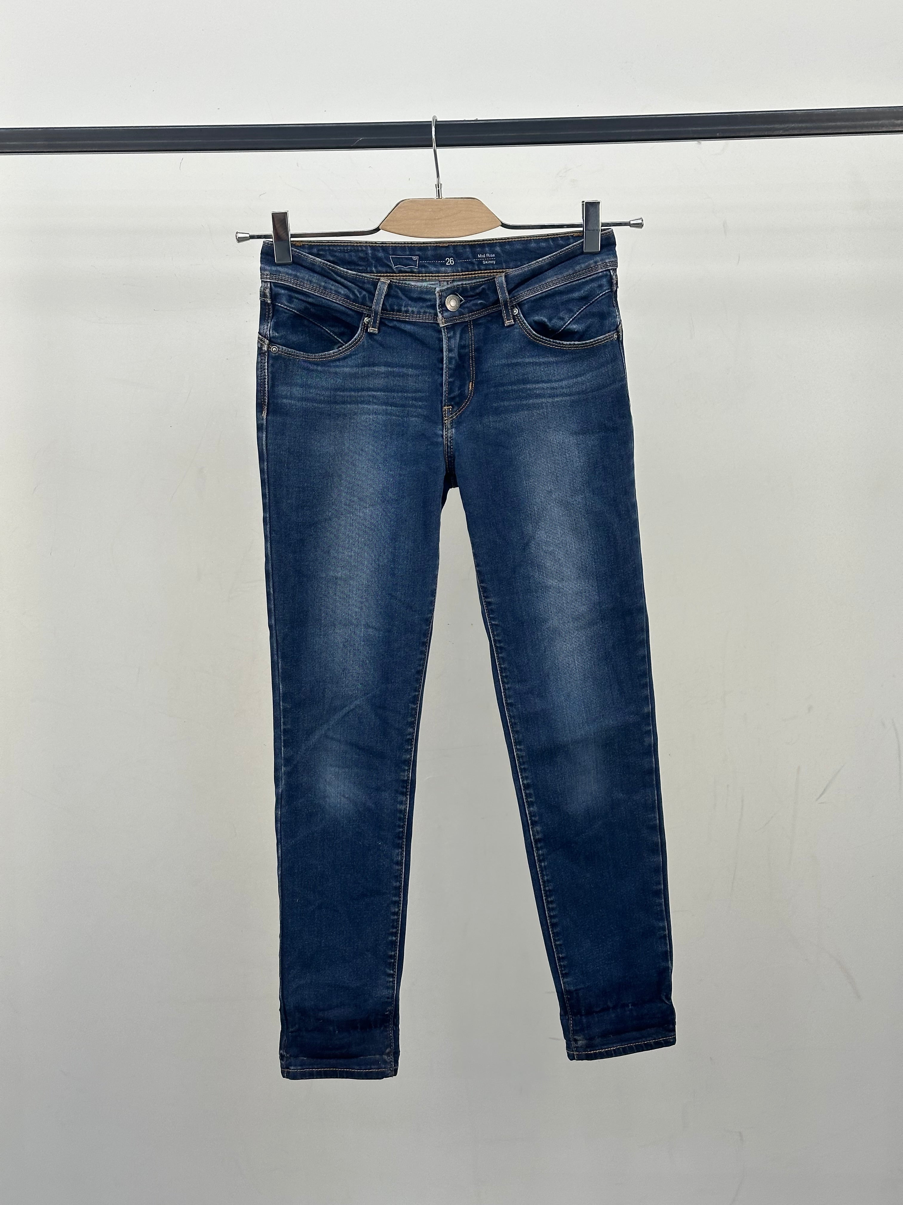 LEVI'S MID RISE SKINNY FIT TAGLIA: 40 ITA = W26