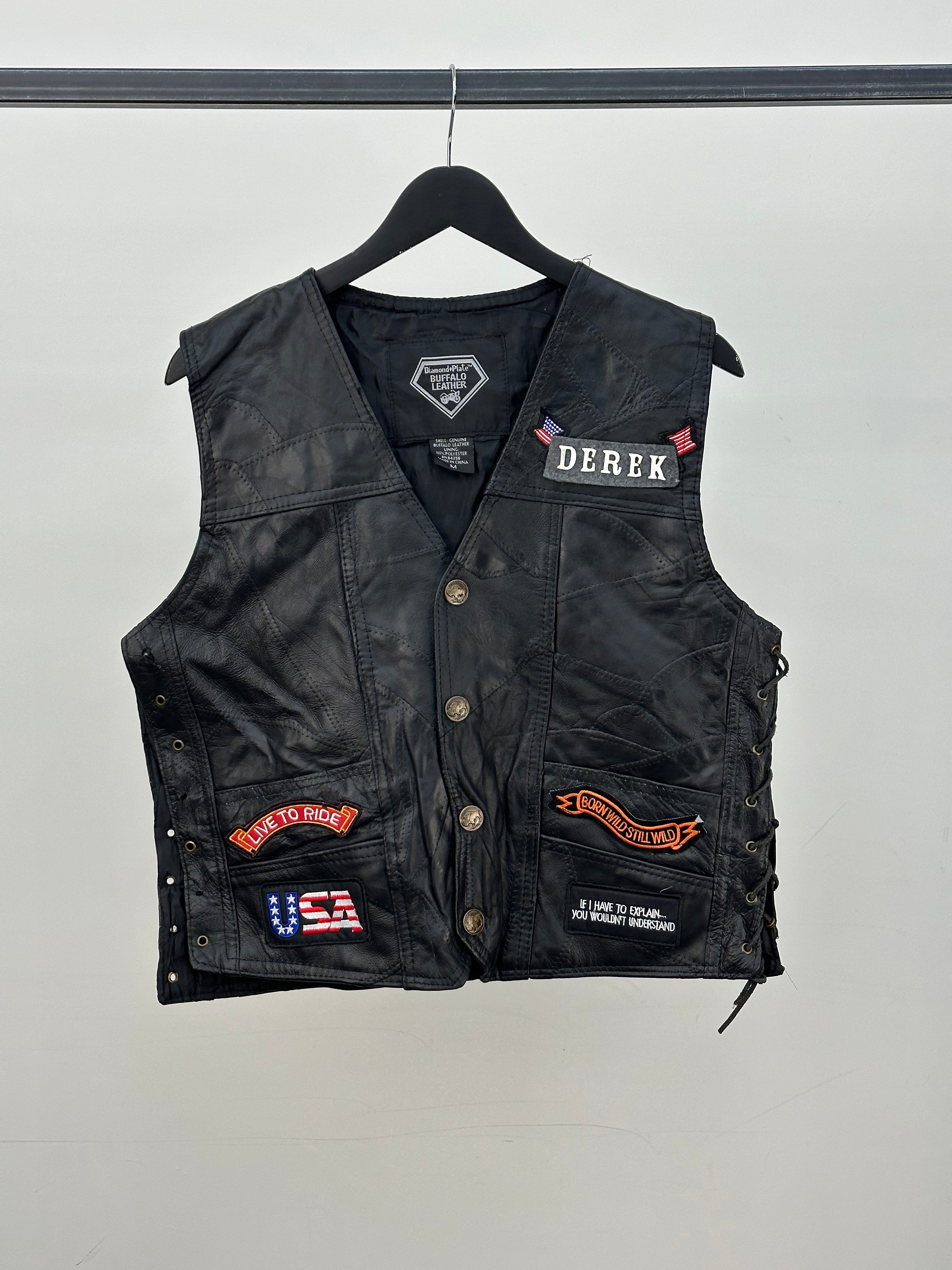 GILET IN VERA PELLE TAGLIA: M