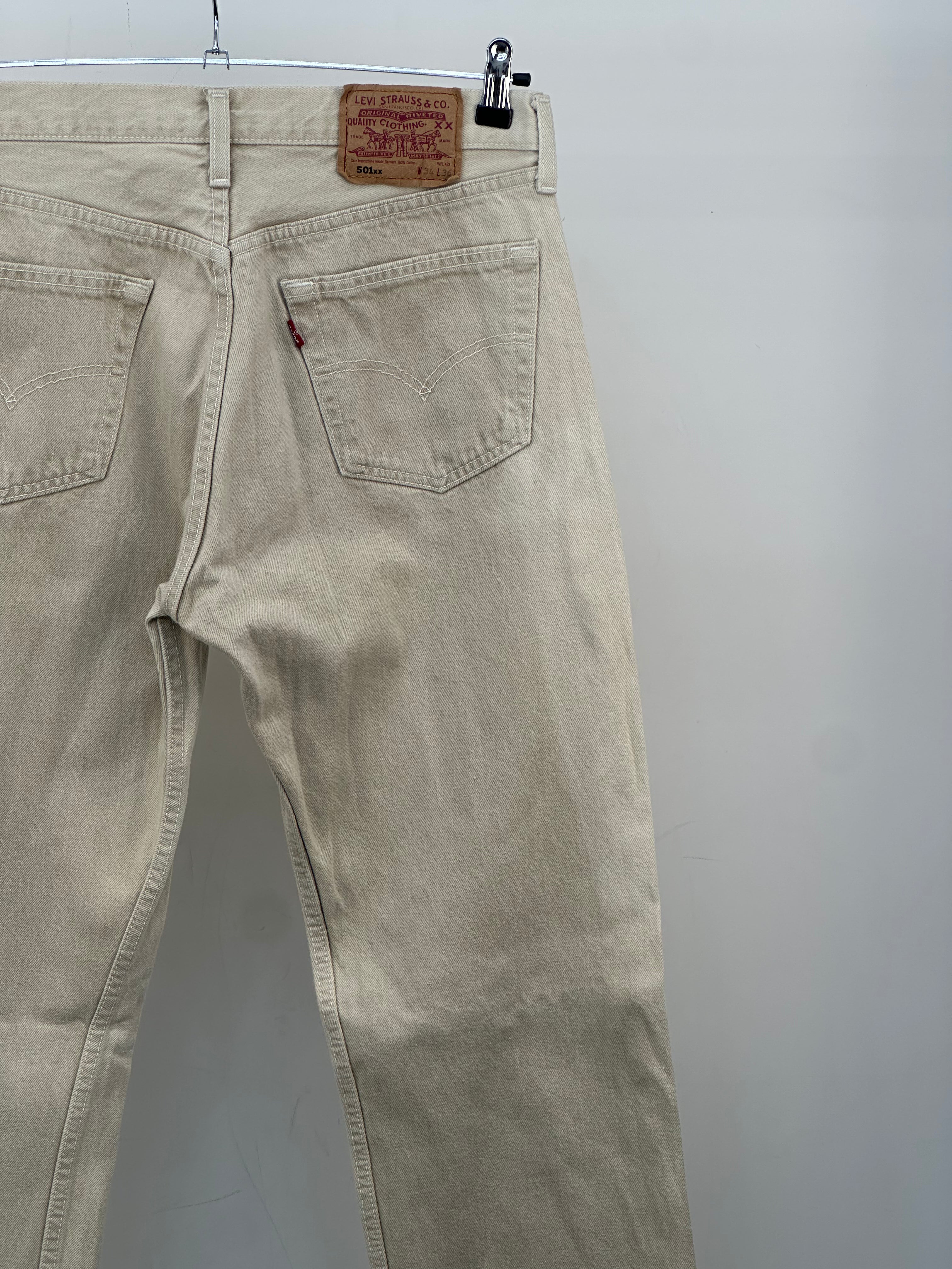 LEVI'S 501XX TAGLIA: 48 ITA = W34 L36