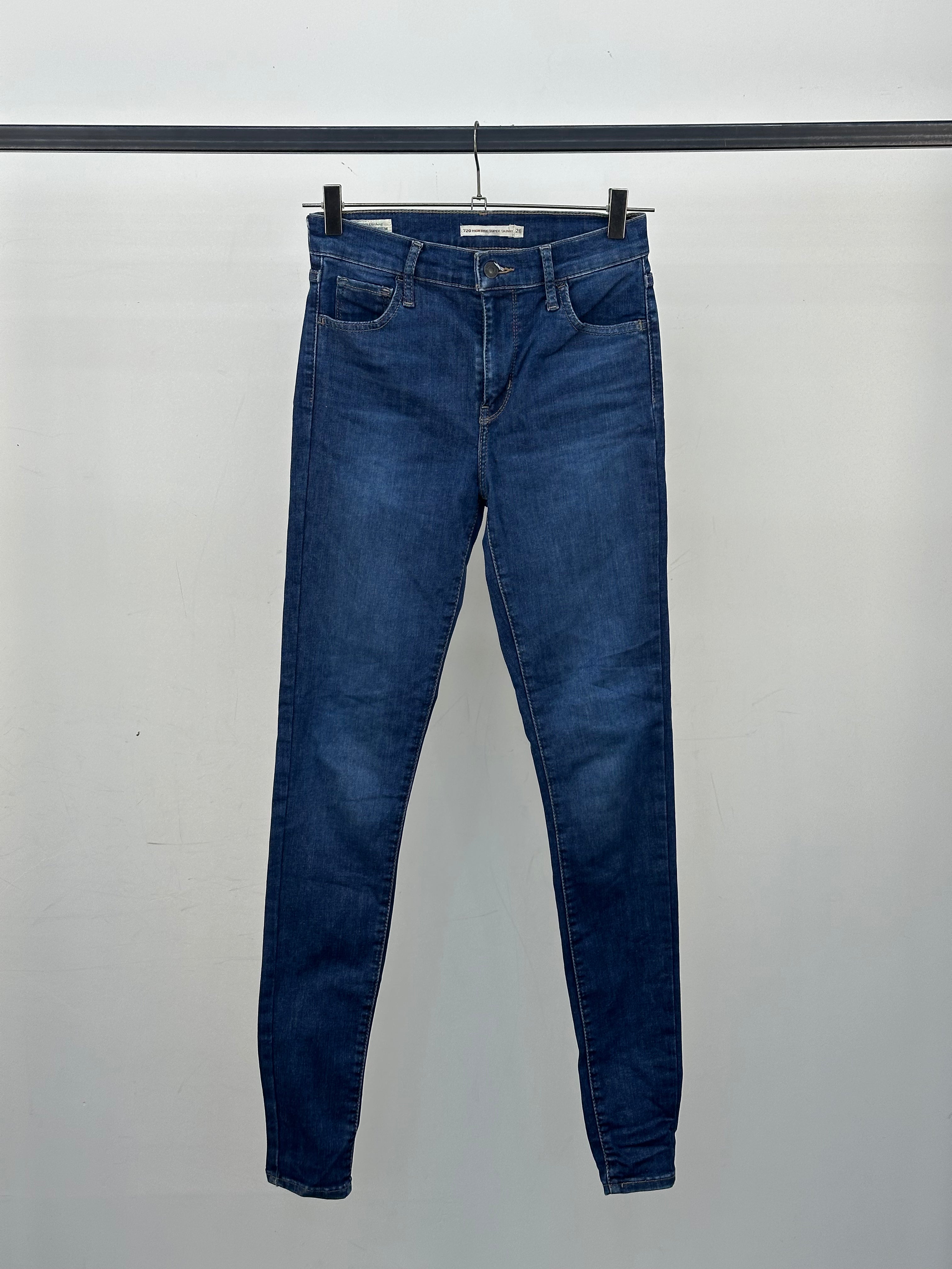 LEVI'S HIGH RISE SUPER SKINNY TAGLIA: 40 ITA = W26 L32
