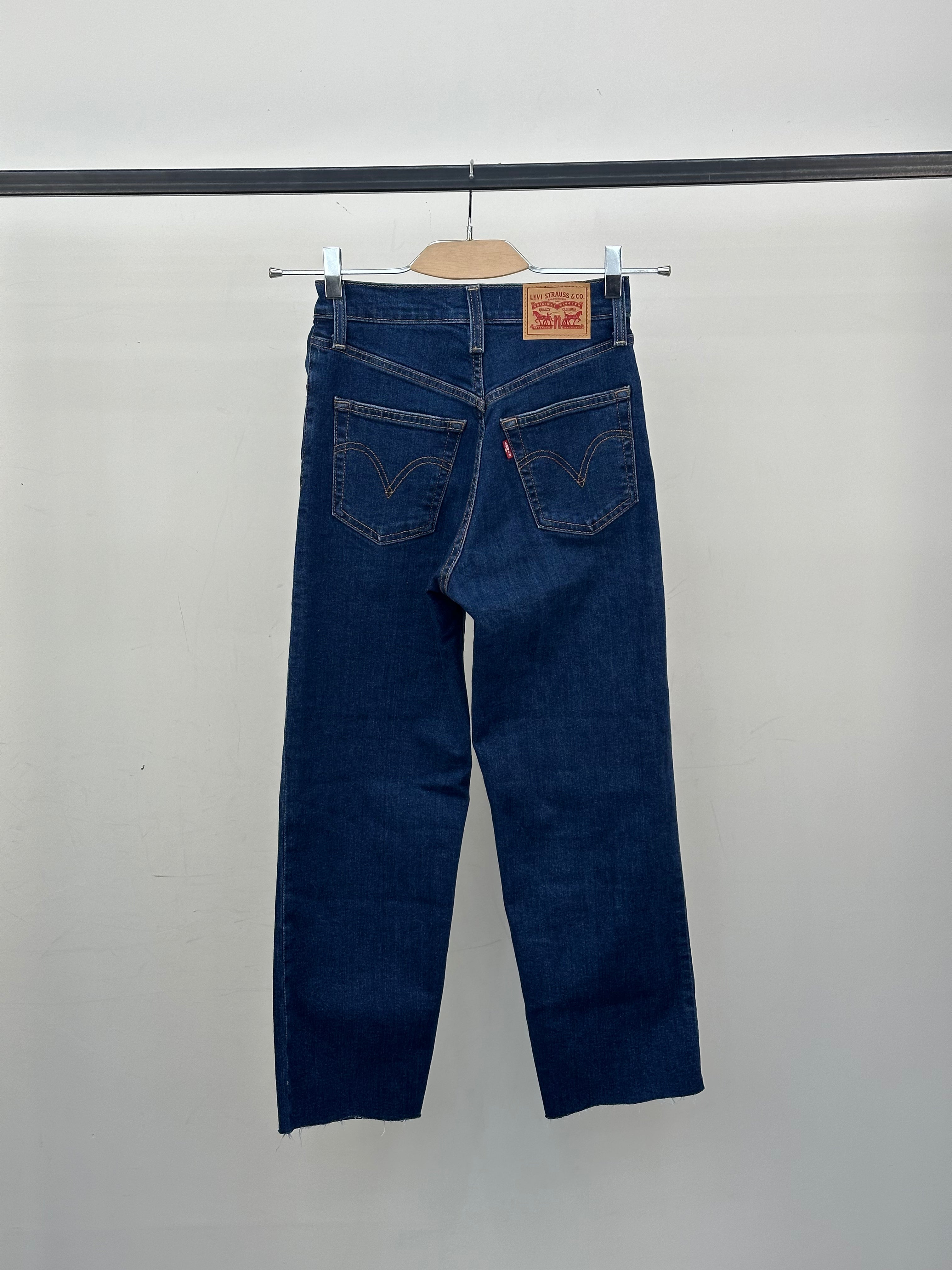 LEVI'S RIBCAGE STRAIGHT ANKLE TAGLIA: 38 ITA = W24 L27