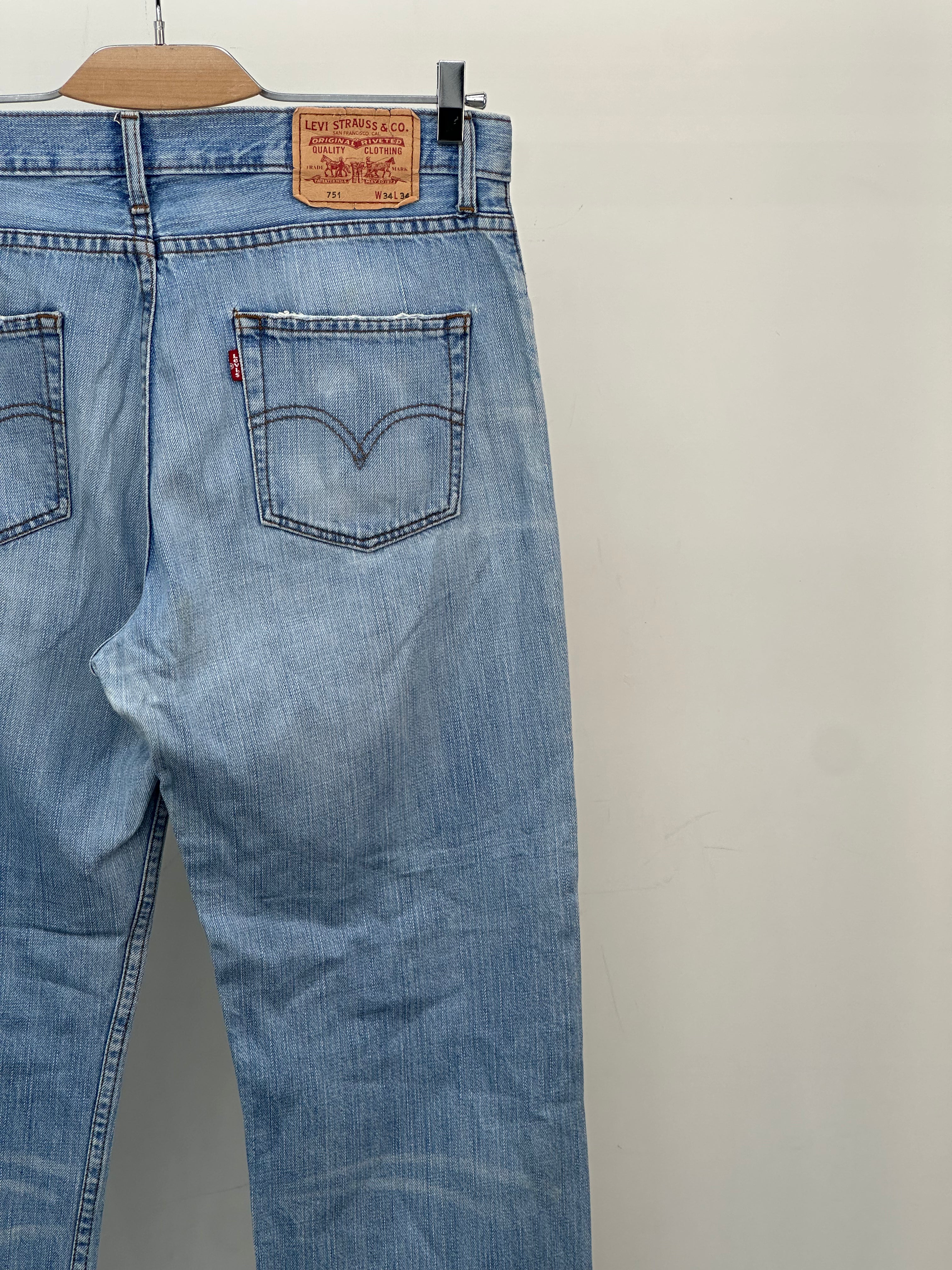LEVI'S 751 BAGGY FIT TAGLIA: 48 ITA = W34 L34