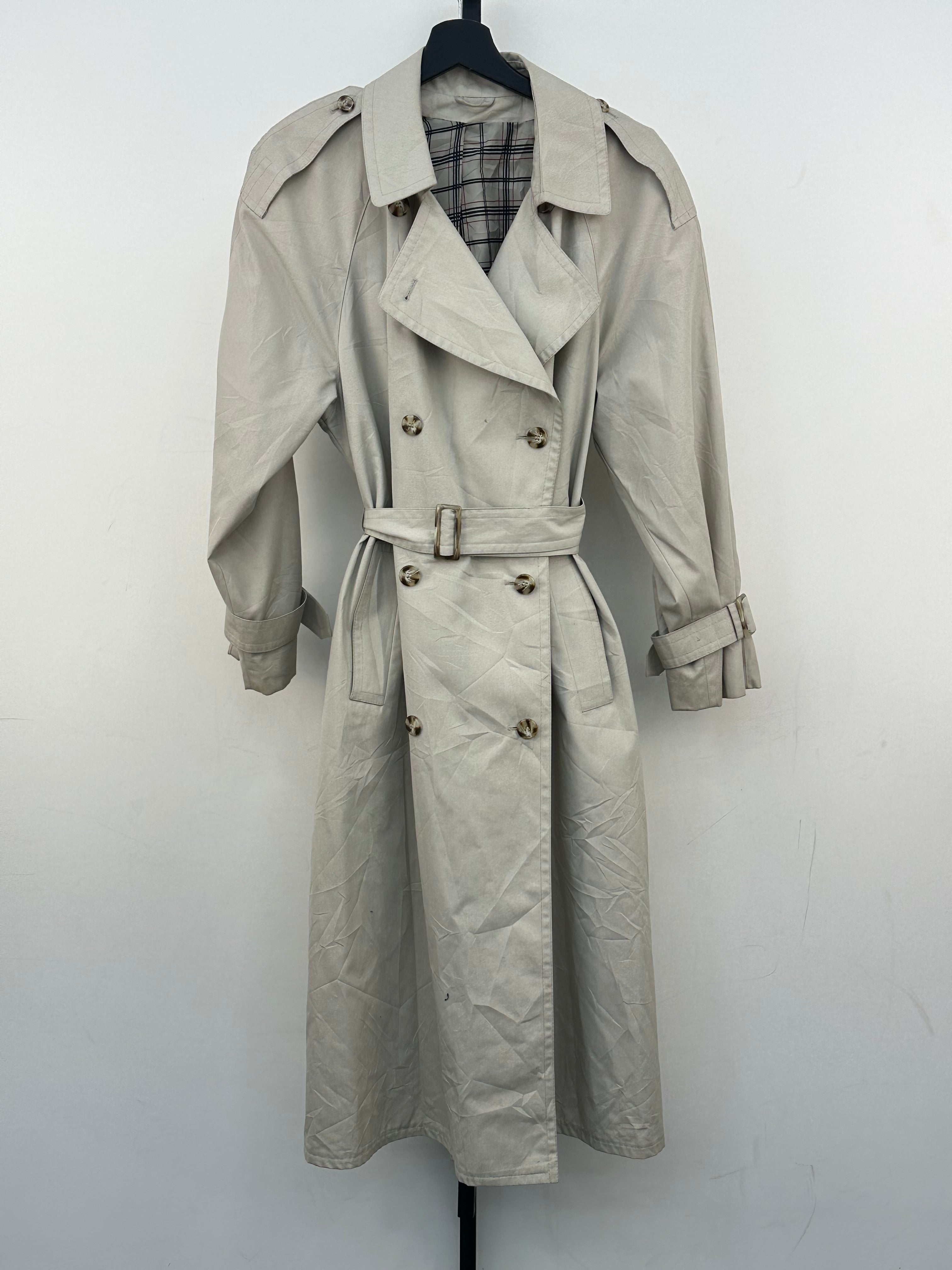 TRENCH INGLESE VINTAGE TAGLIA: 44