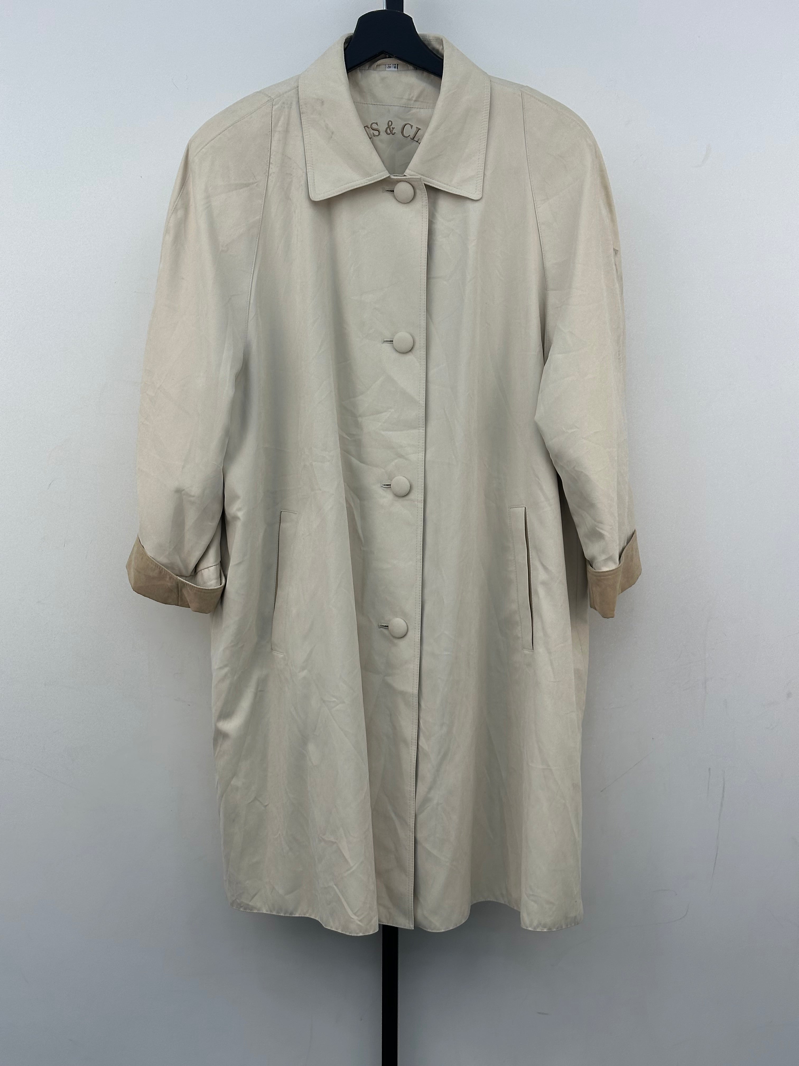 TRENCH INGLESE VINTAGE TAGLIA: 46