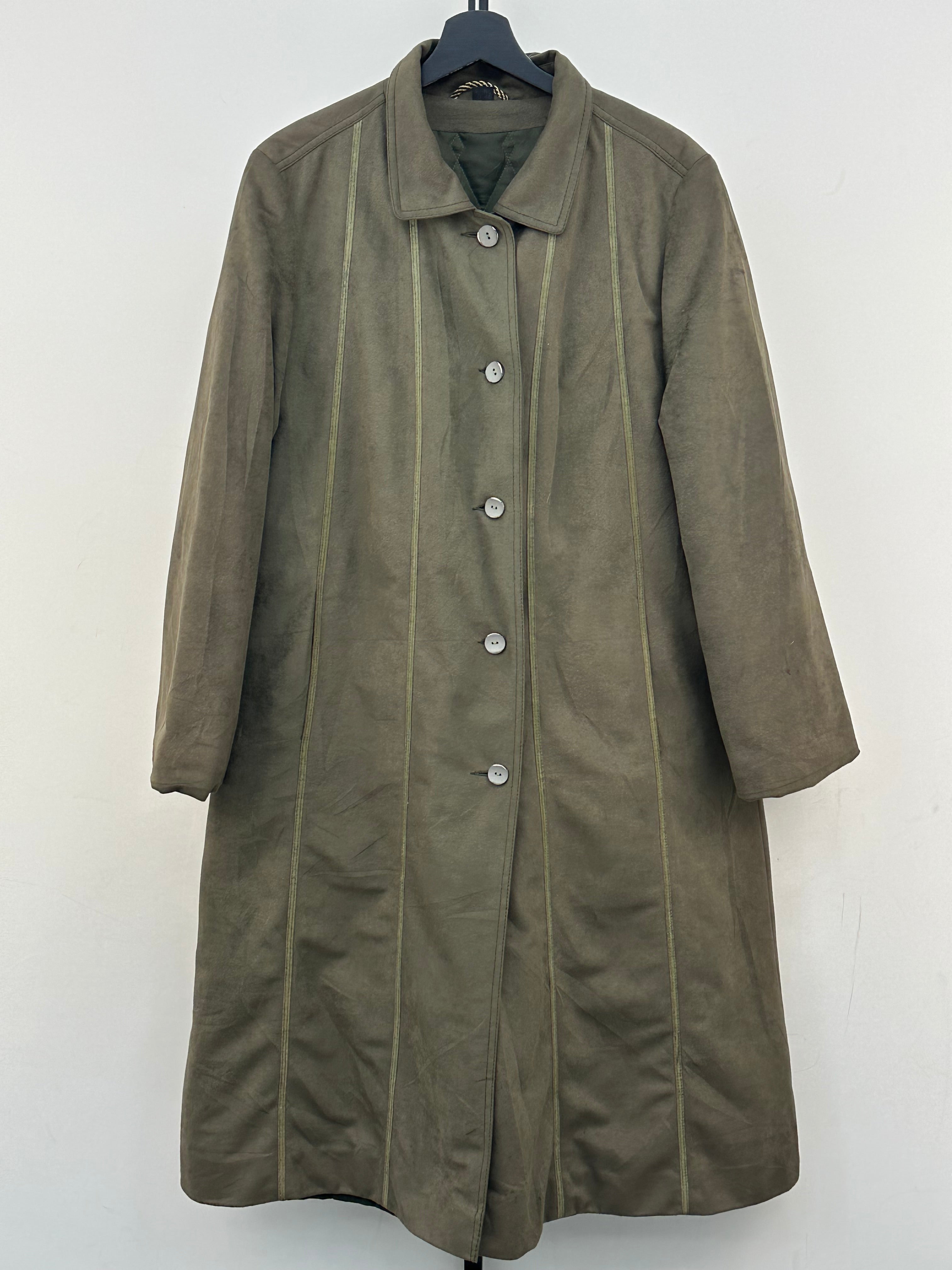 TRENCH INGLESE IN VELLUTO VINTAGE TAGLIA: 50