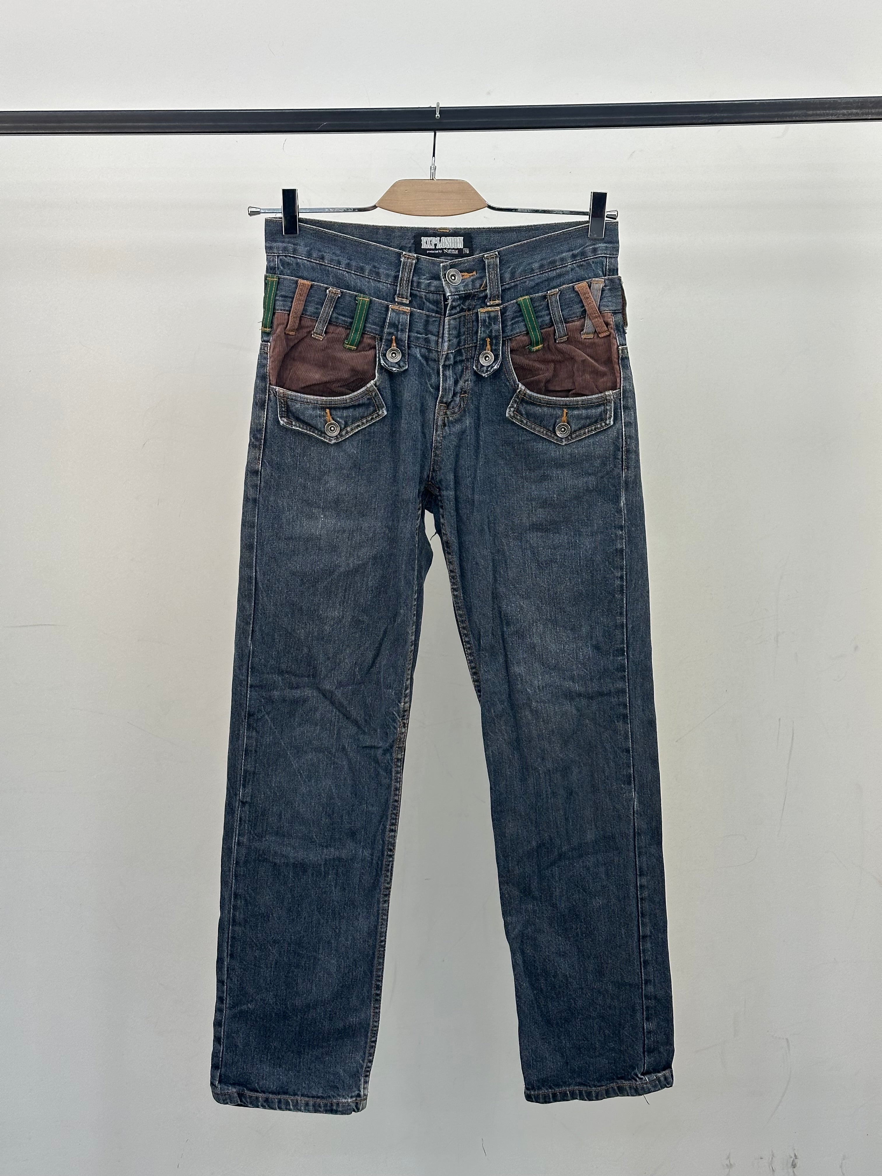 JEANS EXPLOSION VINTAGE TAGLIA: 44 ITA = W30