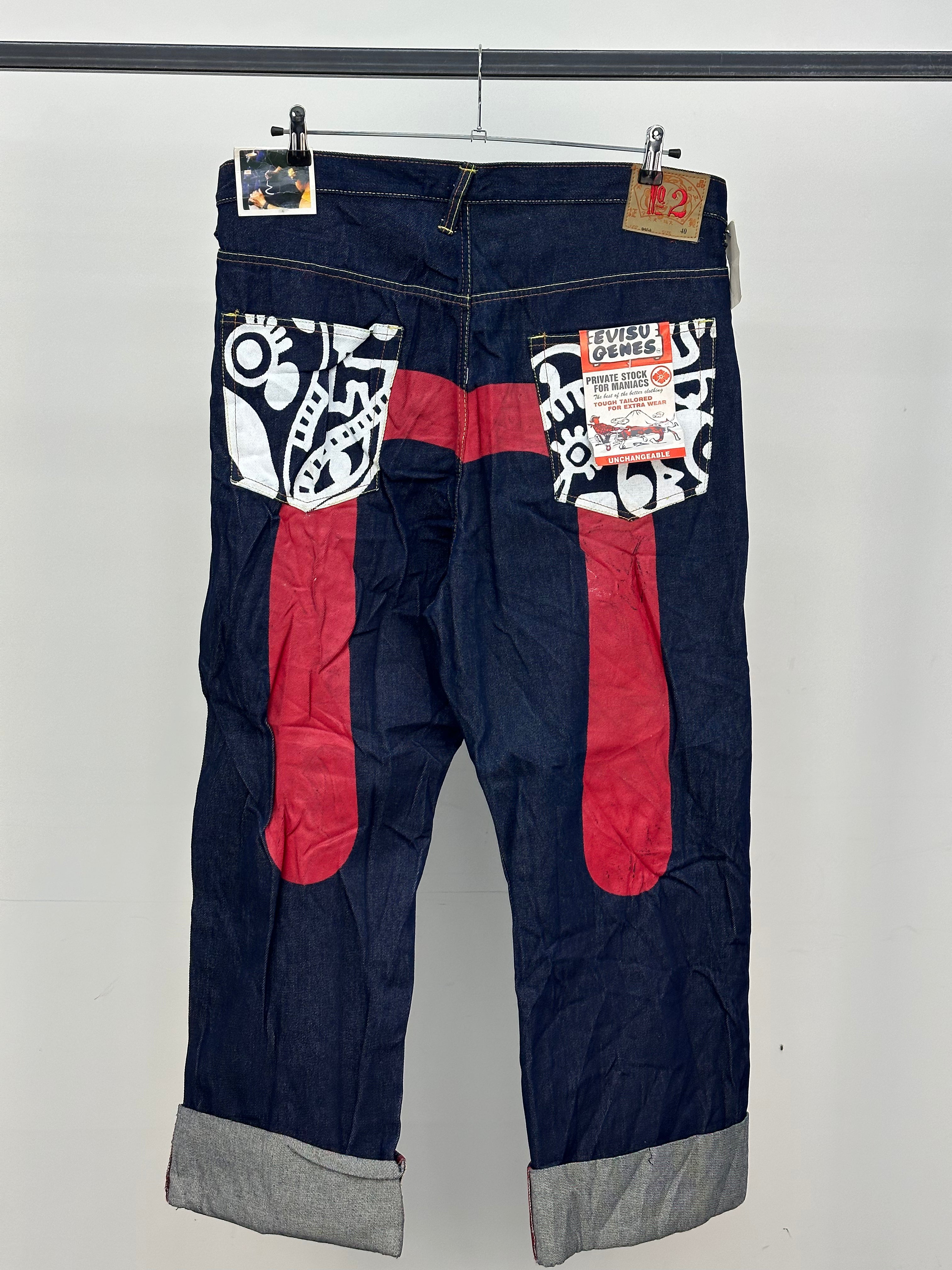 EVISU BAGGY FIT JAPANESE DENIM TAGLIA: W40 = 54 ITA