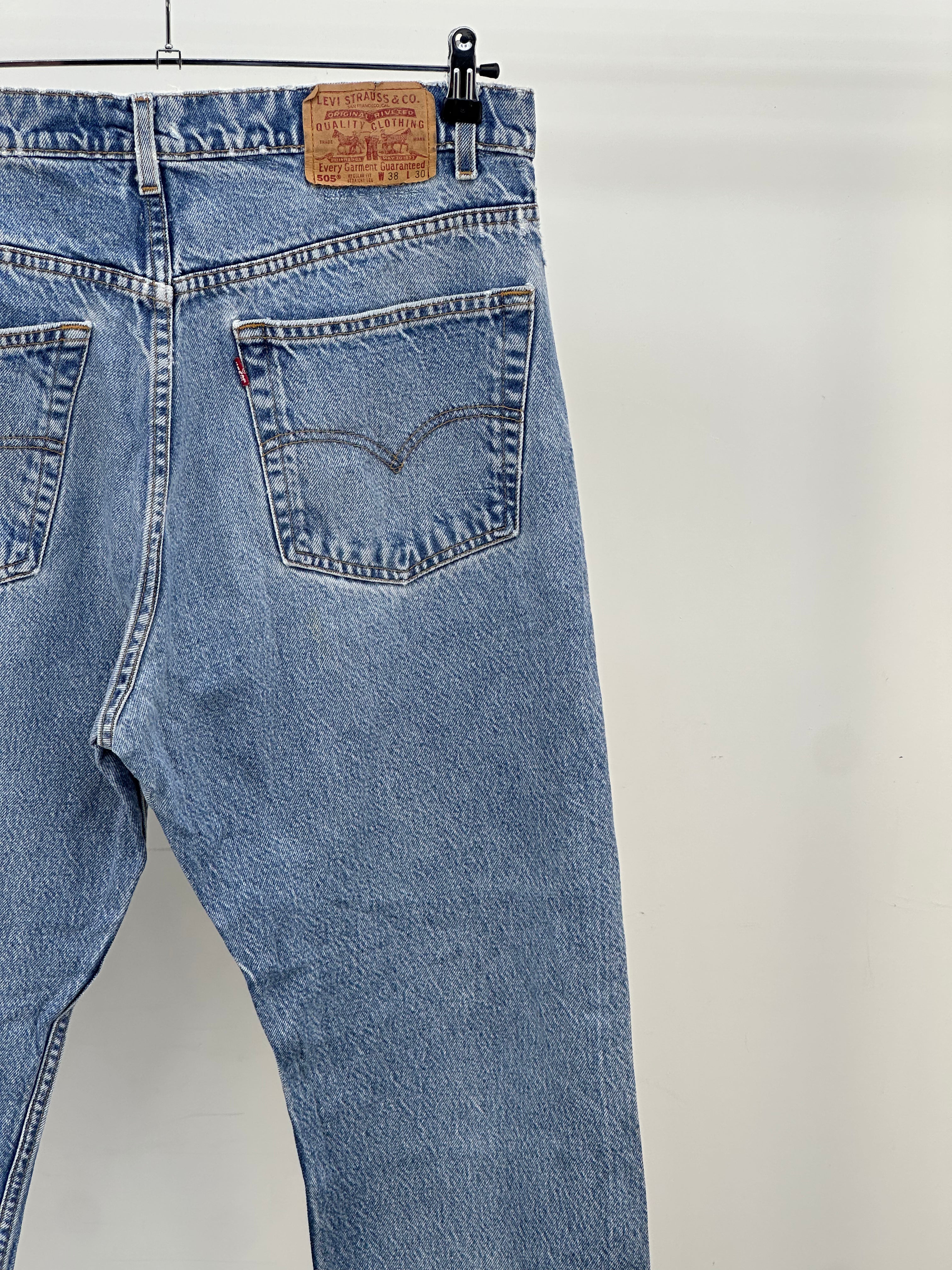 LEVI'S 505 STRAIGHT FIT TAGLIA : 52 ITA = W38 L30