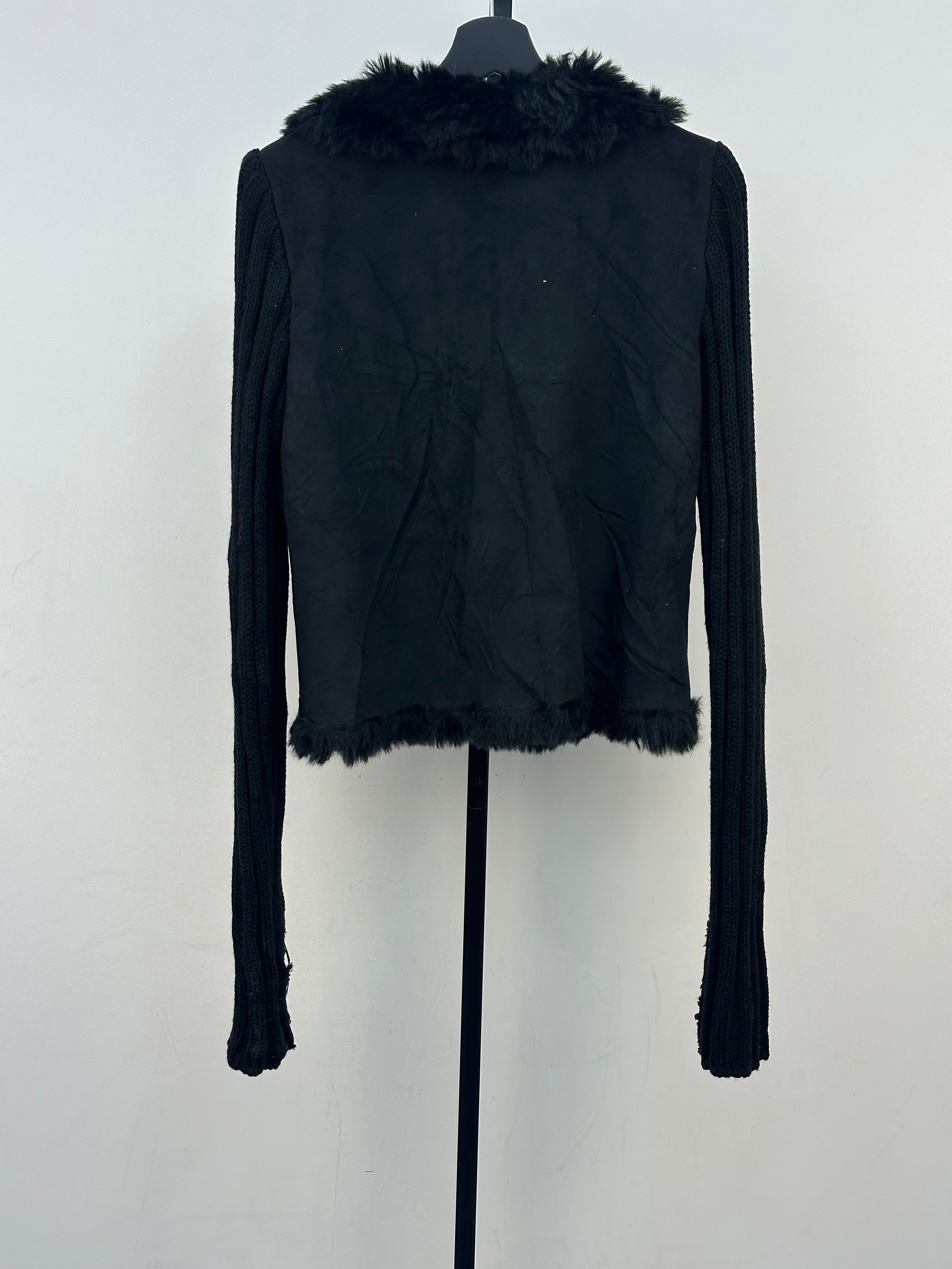 MONTONE CON MANICHE IN LANA DONNA ECOLOGICO TAGLIA: L