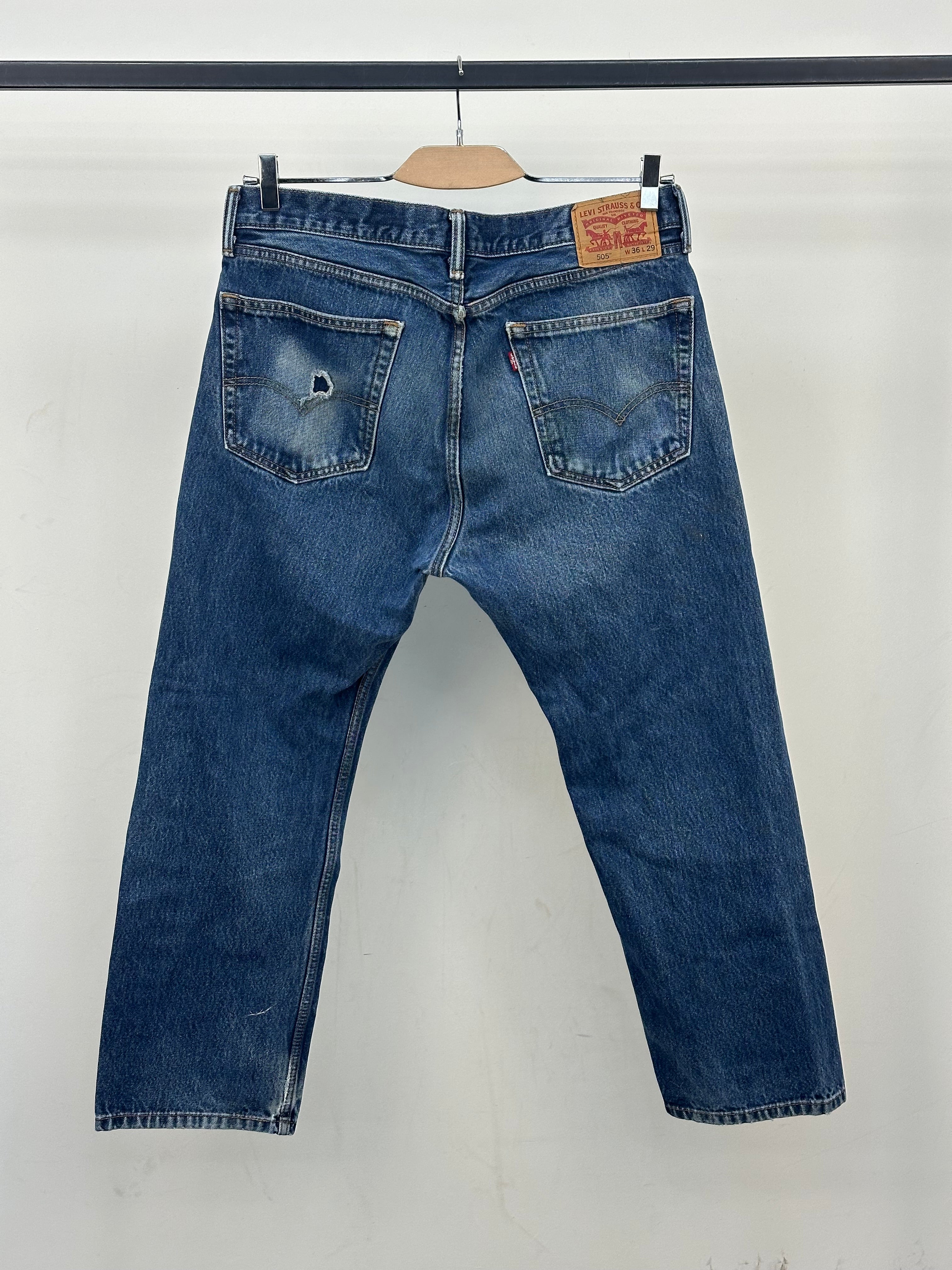 LEVI'S 505 STRAIGHT FIT TAGLIA: 50 ITA = W36 L29