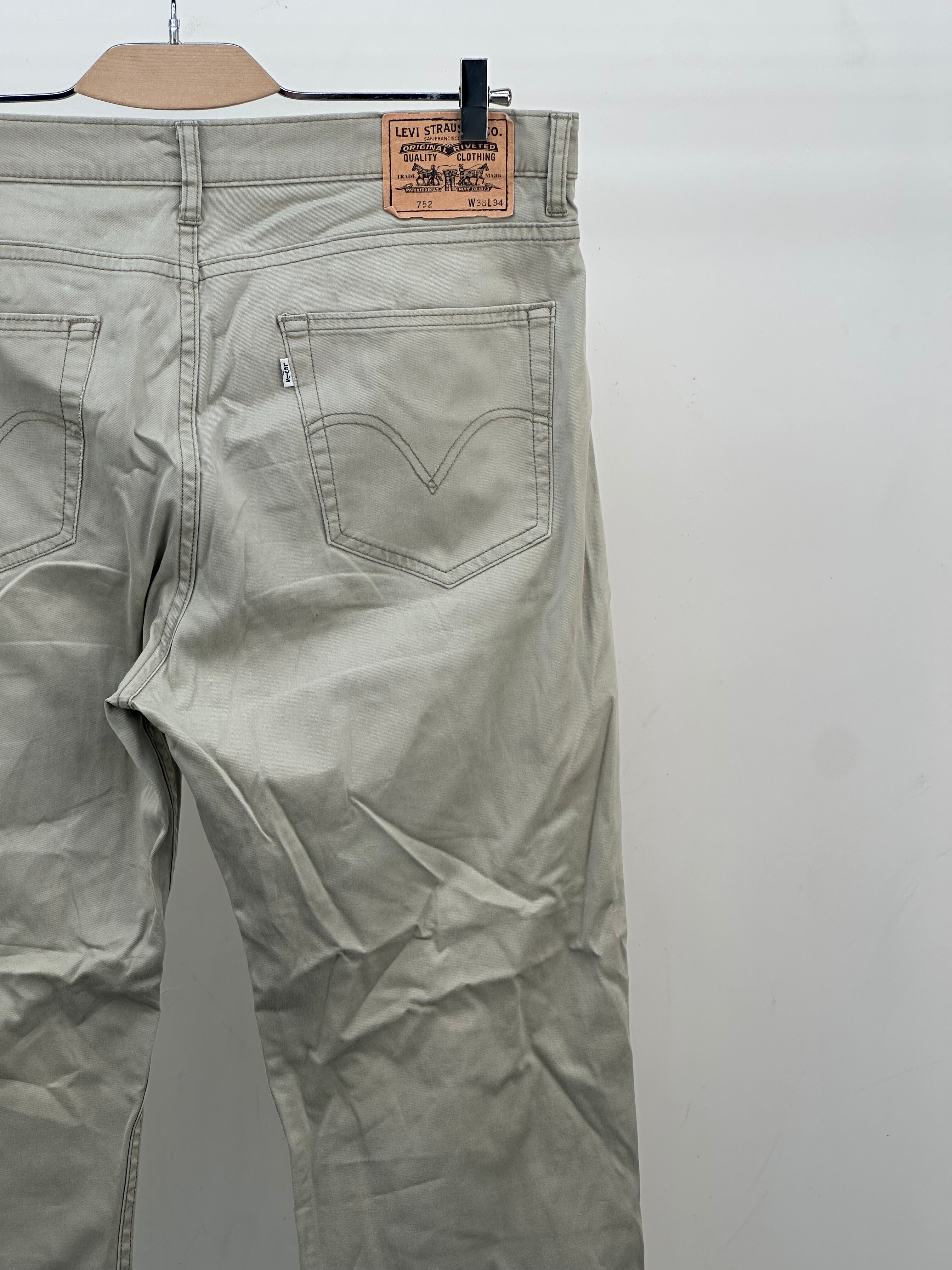 LEVI'S 752 STRAIGHT FIT TAGLIA: 52 ITA = W38 L34