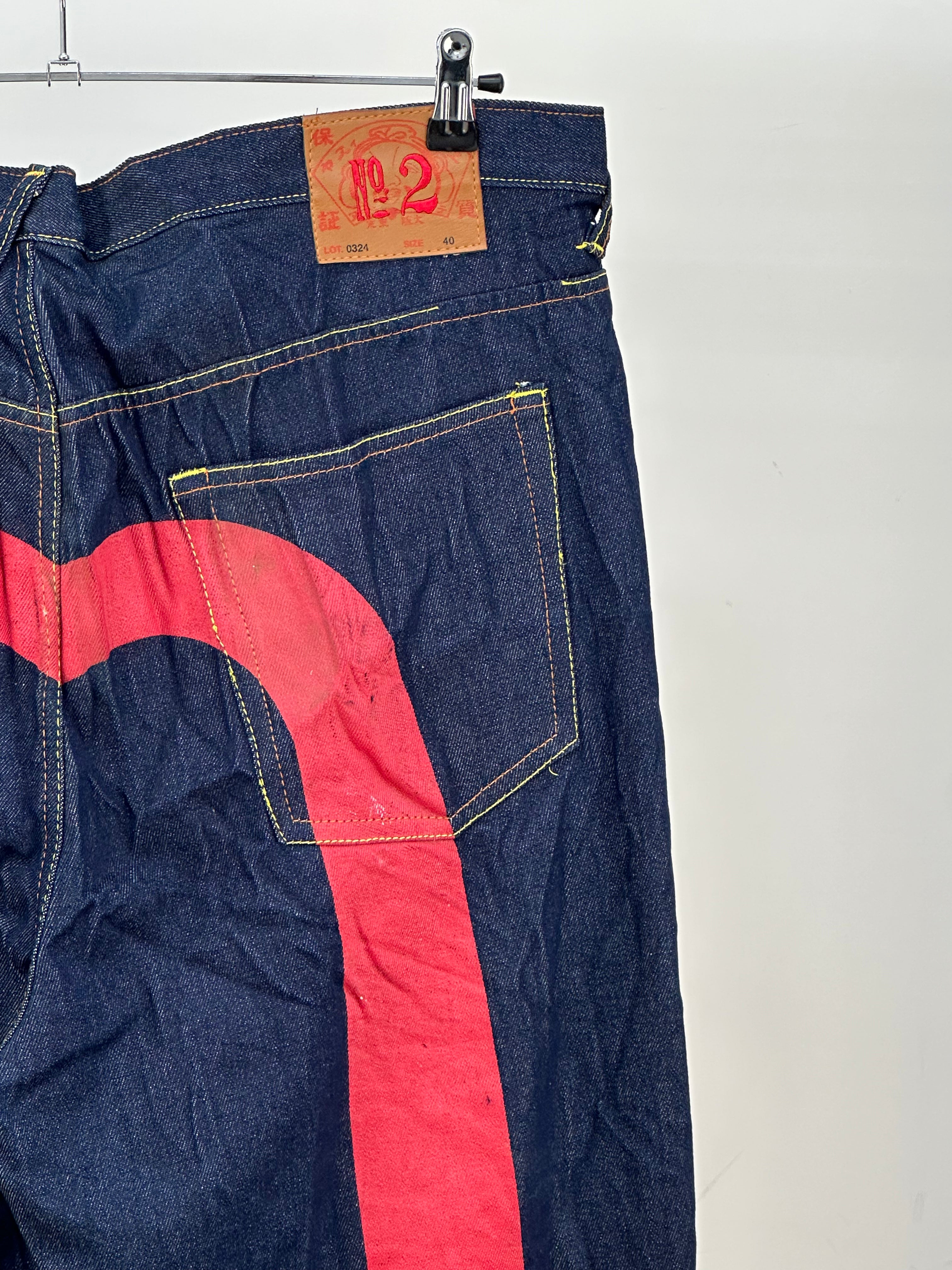 EVISU BAGGY FIT JAPANESE DENIM TAGLIA : 54 ITA = W40