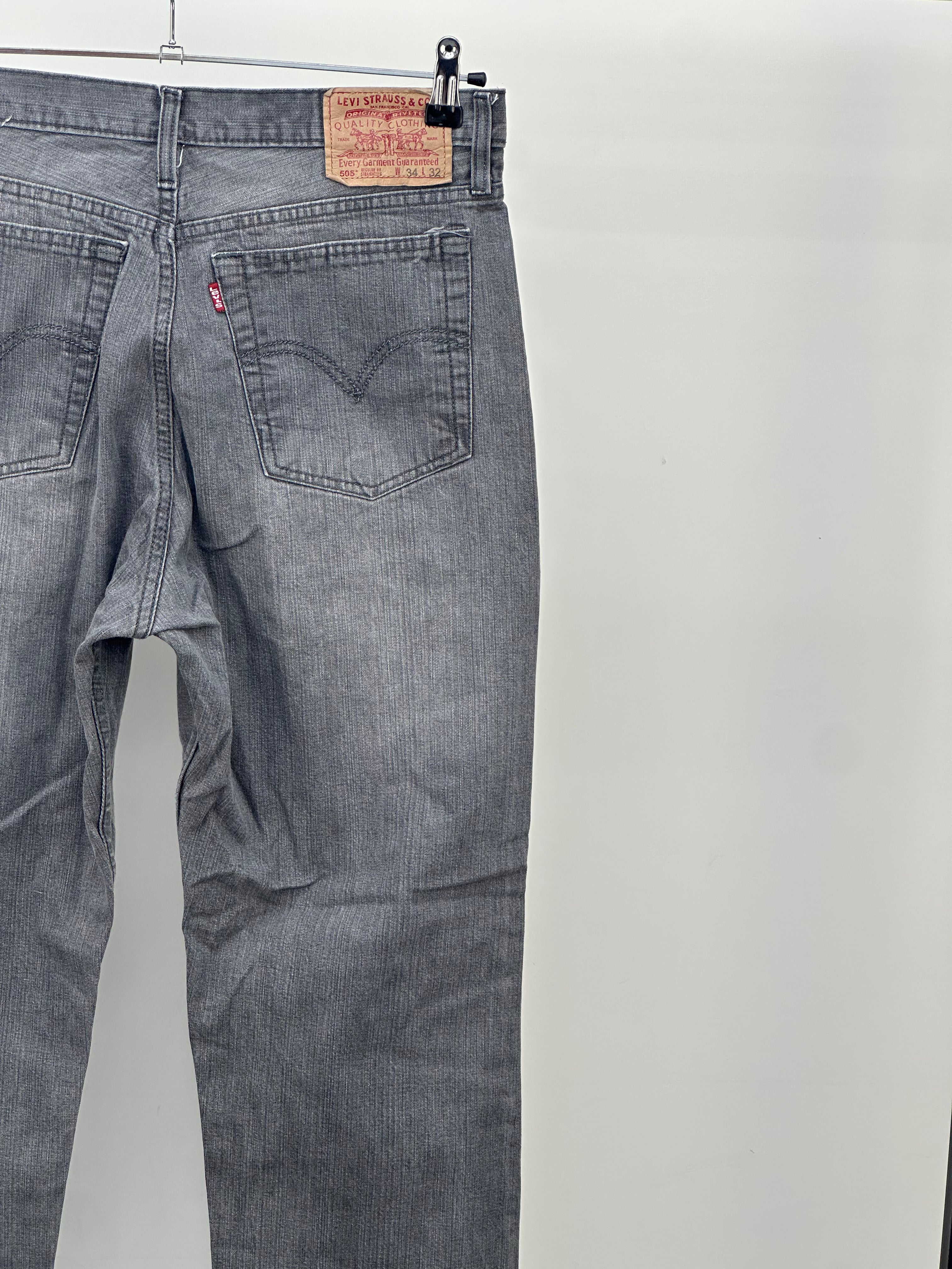 LEVI'S 505 STRAIGHT FIT TAGLIA : 48 ITA = W34 L32