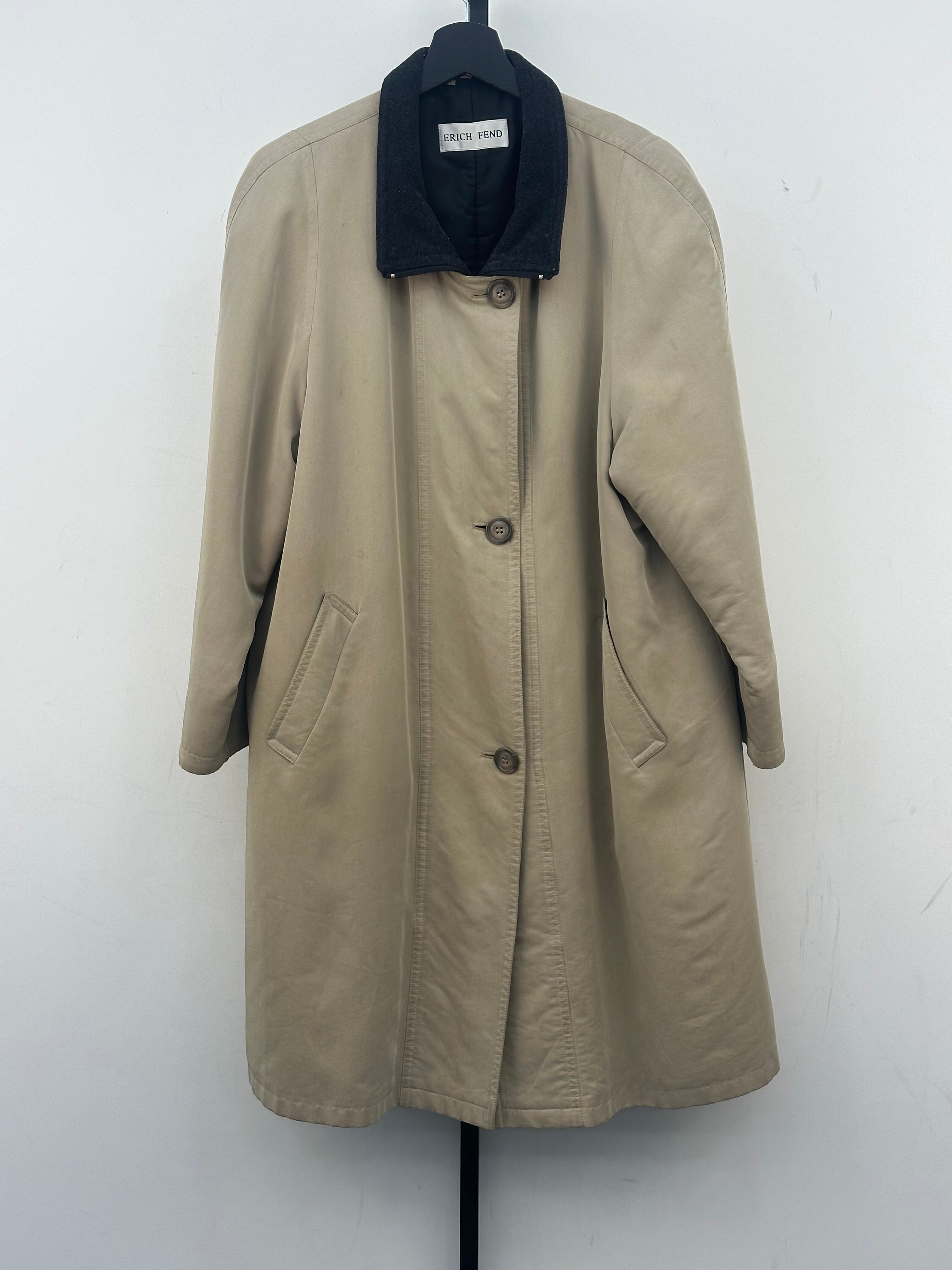 TRENCH INGLESE VINTAGE TAGLIA: 44