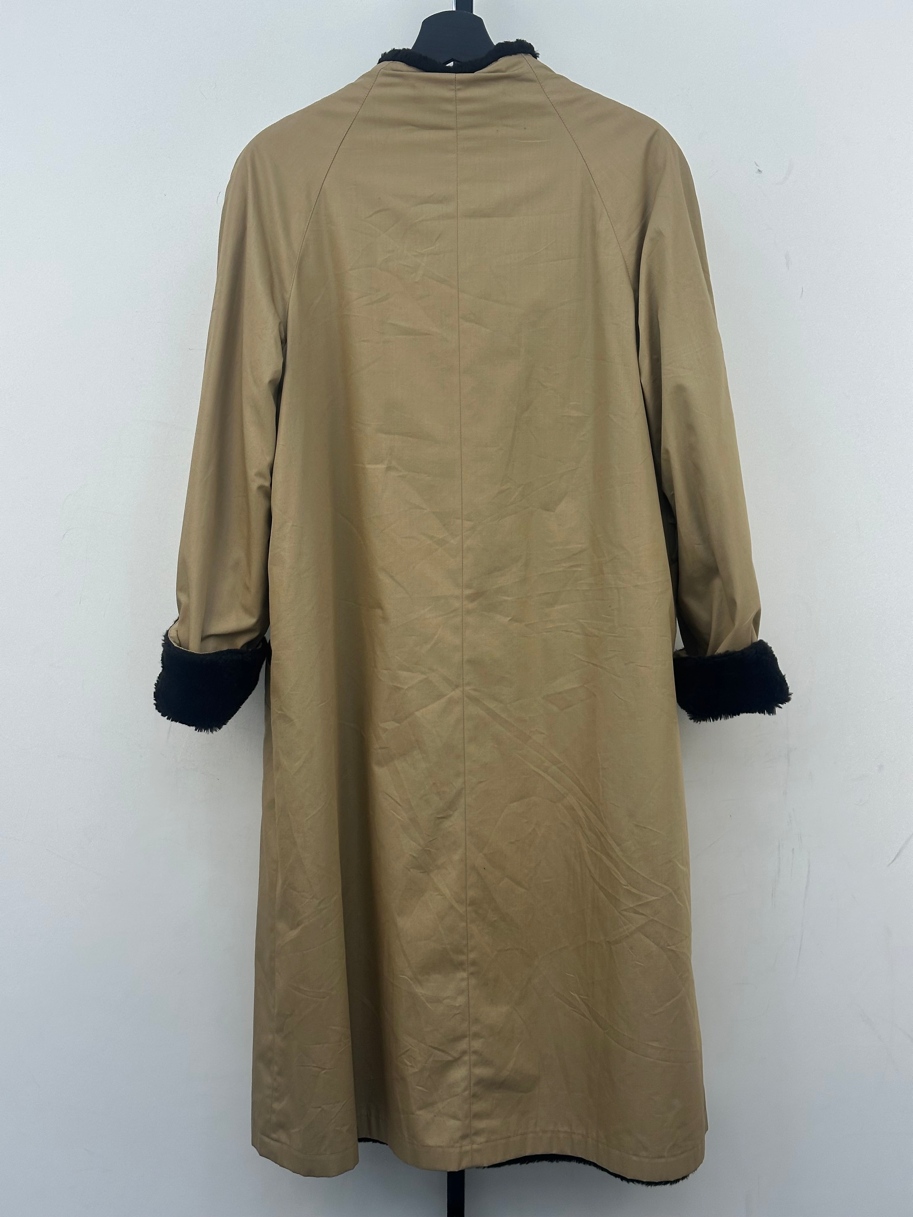 TRENCH INGLESE CON PELLICCIA VINTAGE TAGLIA: M