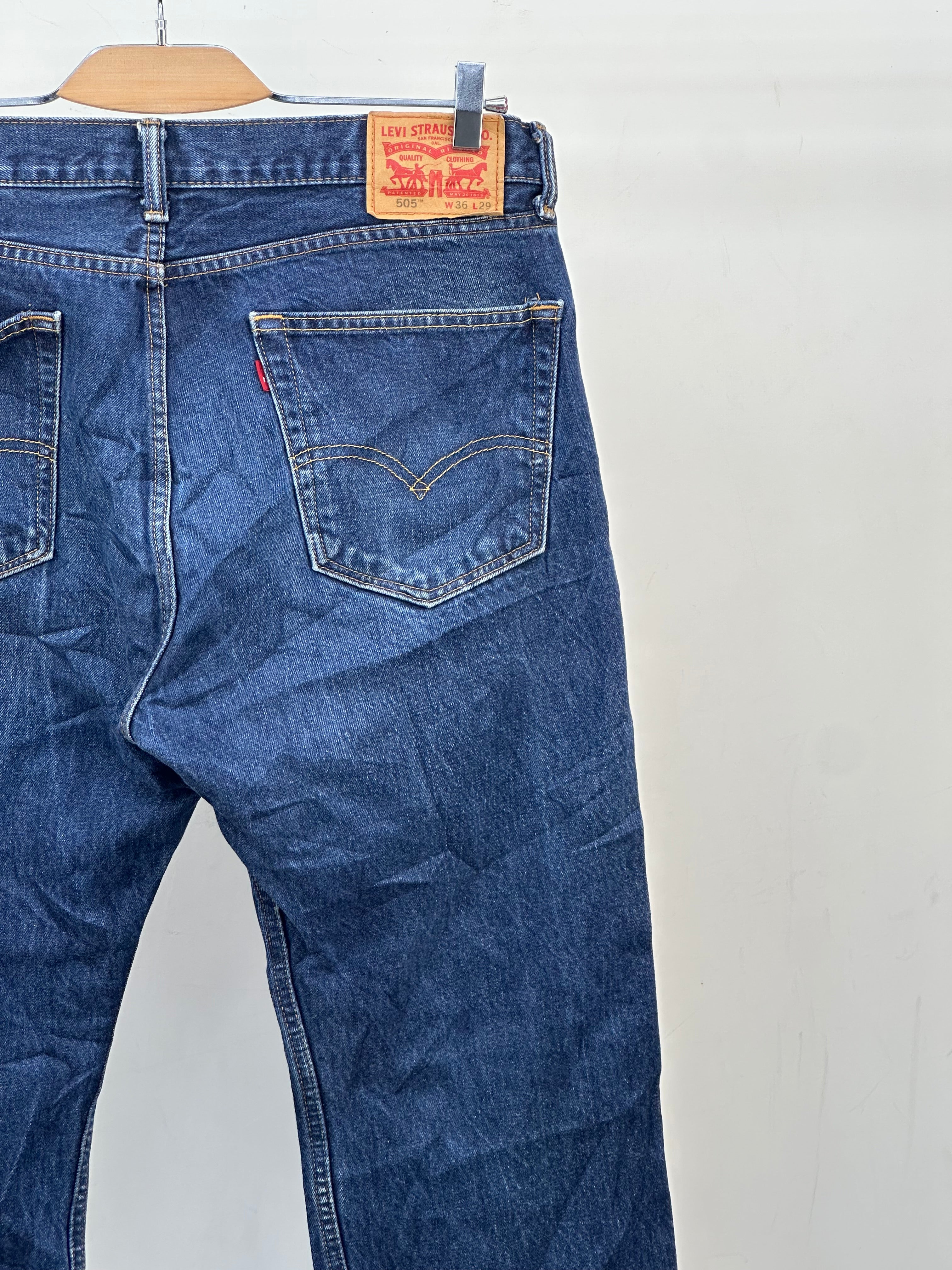 LEVI'S 505 STRAIGHT FIT TAGLIA: 50 ITA = W36 L29