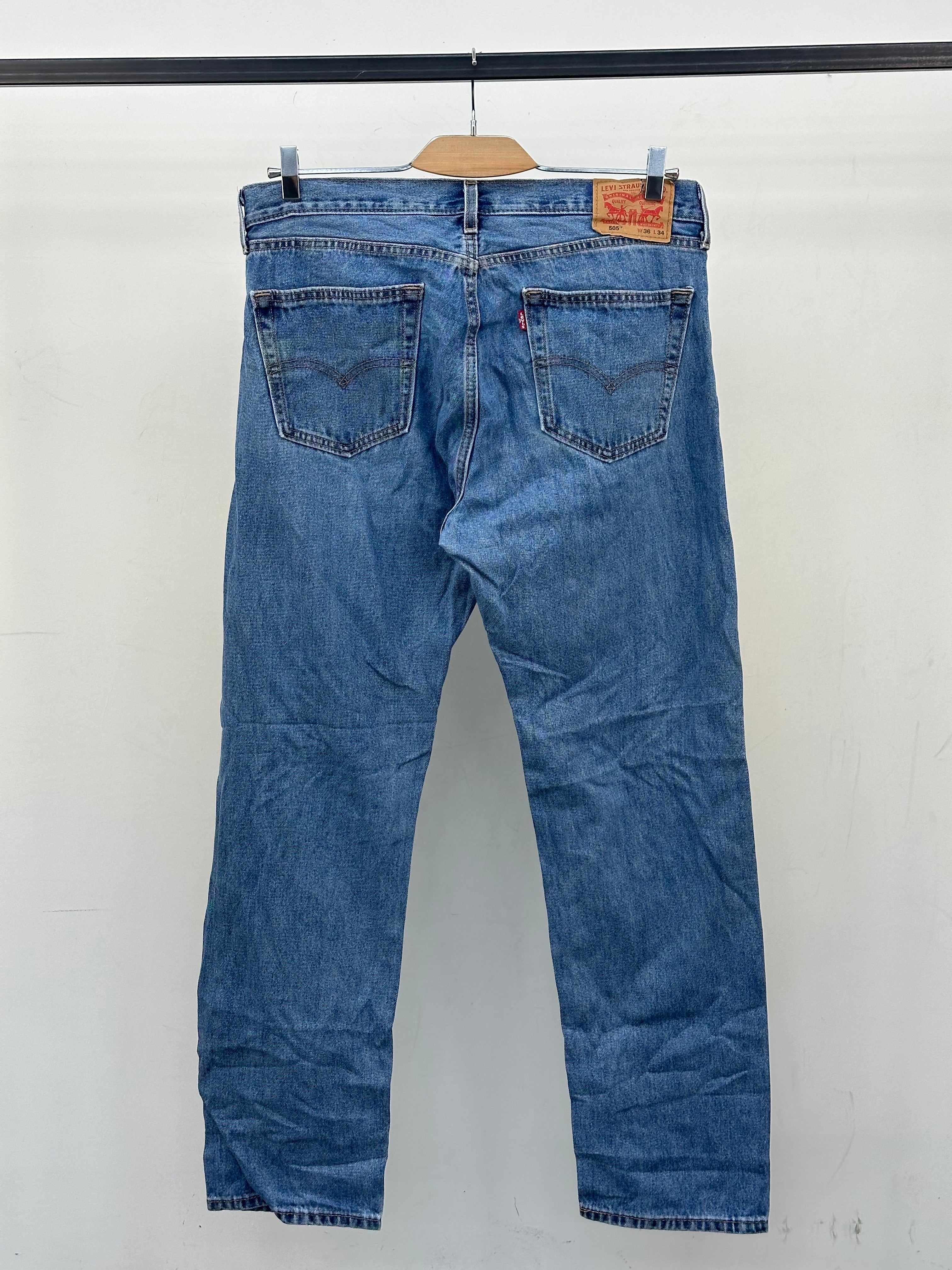 LEVI'S 505 STRAIGHT FIT TAGLIA: 50 ITA = W36 L34