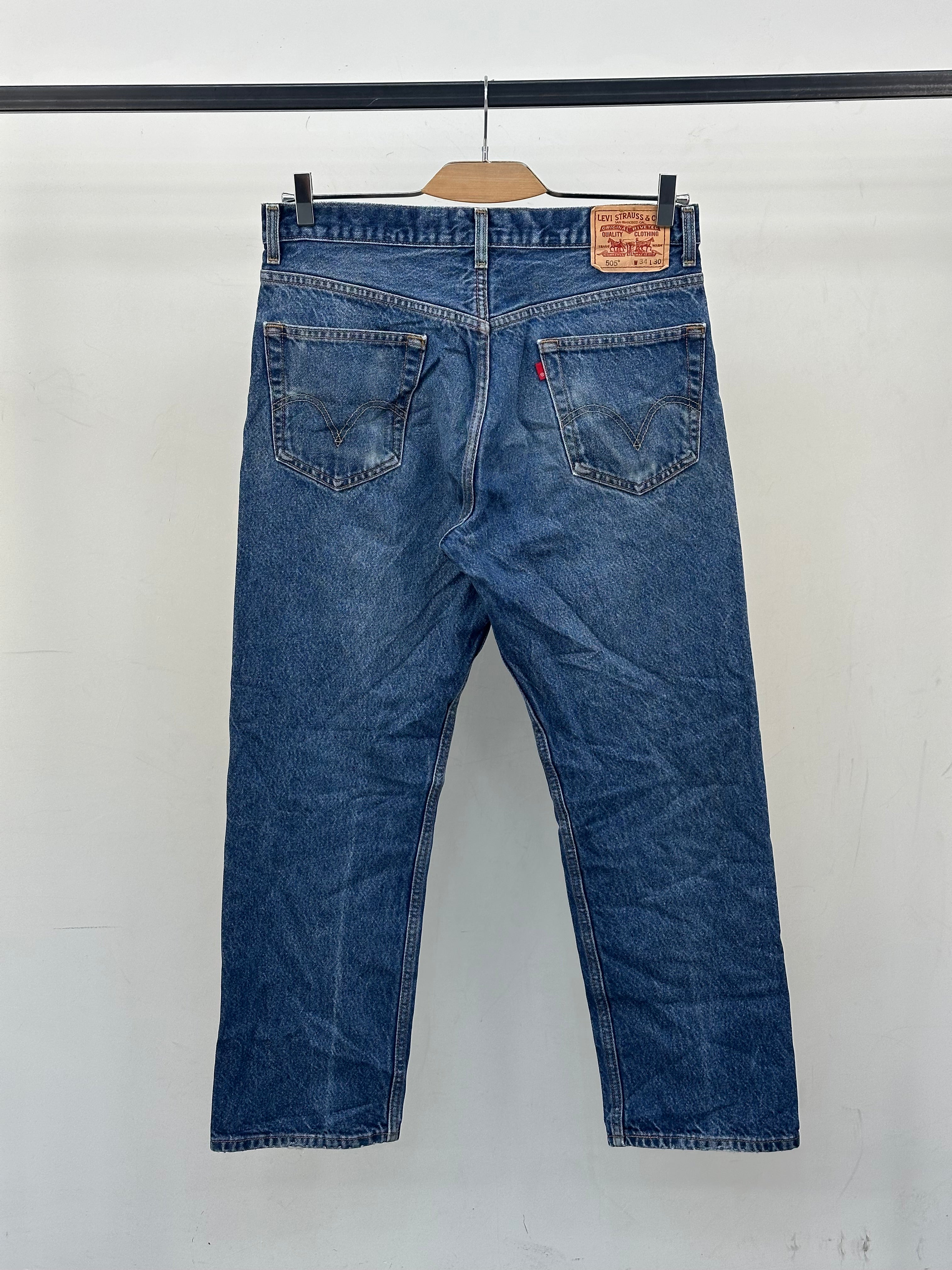 LEVI'S 505 STRAIGHT FIT TAGLIA: 48 ITA = W34 L30