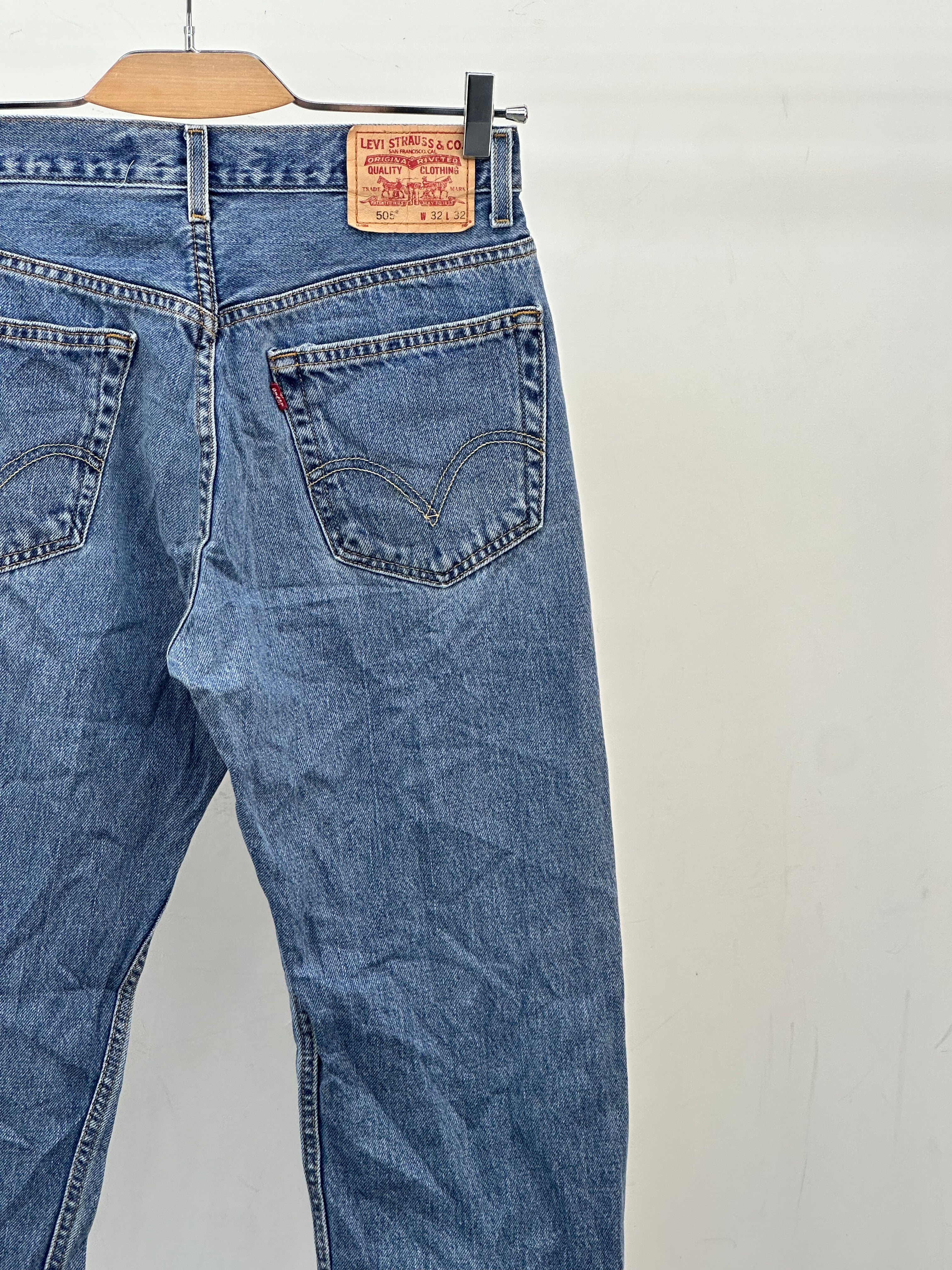 LEVI'S 505 STRAIGHT FIT TAGLIA: 46 ITA = W32 L32