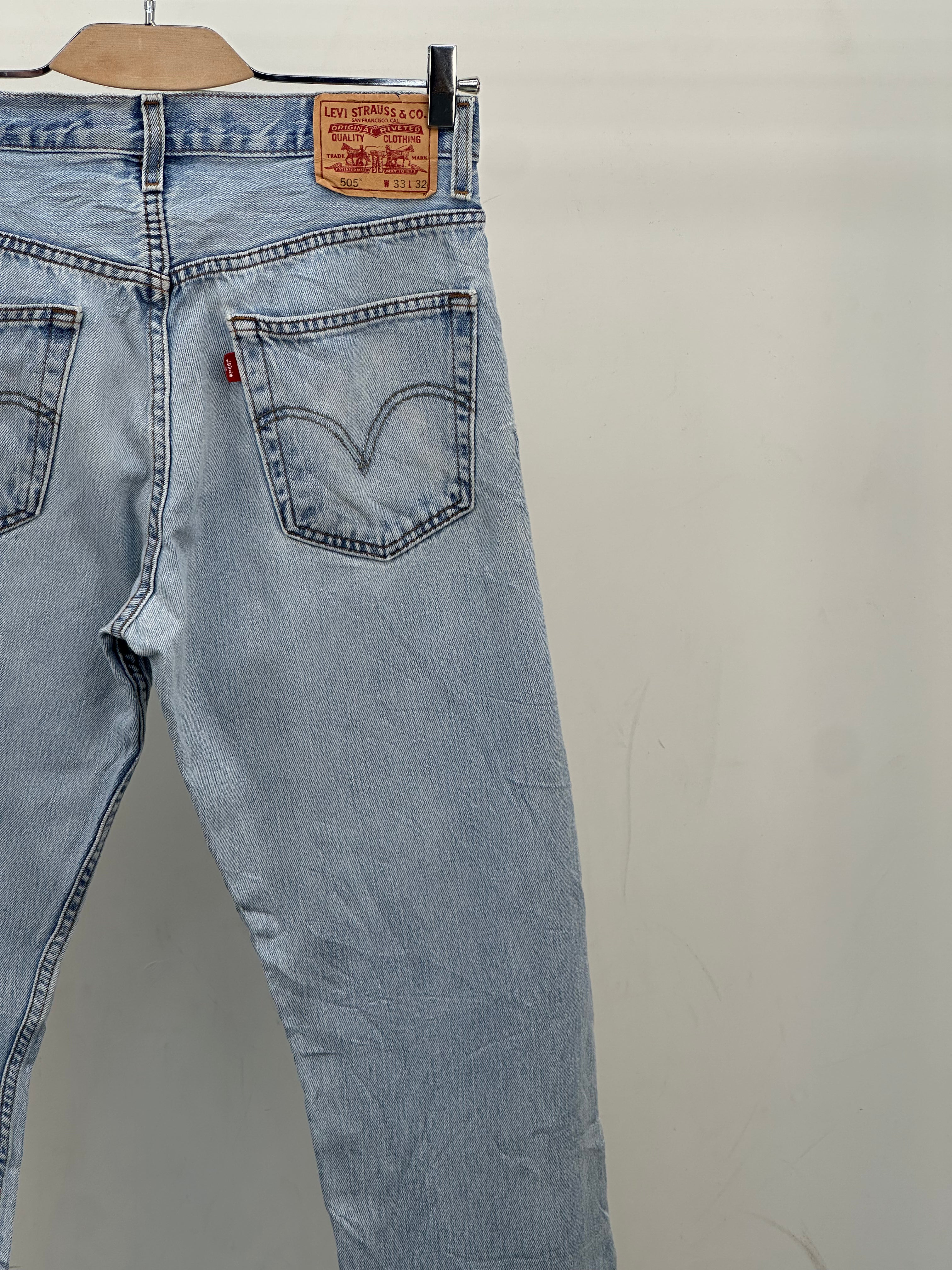 LEVI'S 505 RELAXED FIT TAGLIA: 47 ITA = W33 L32