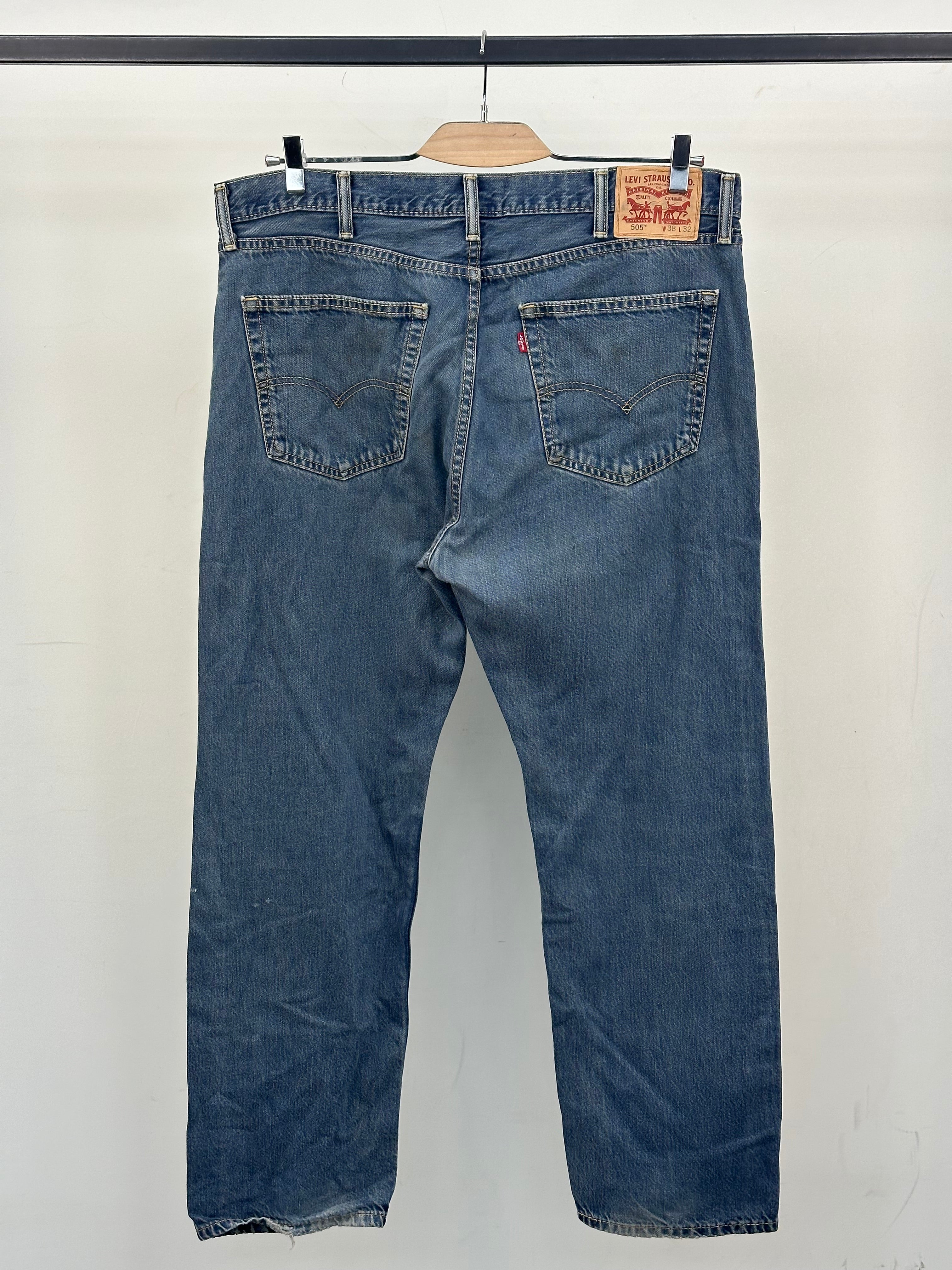 LEVI'S 505 STRAIGHT FIT TAGLIA: 52 ITA = W38 L32