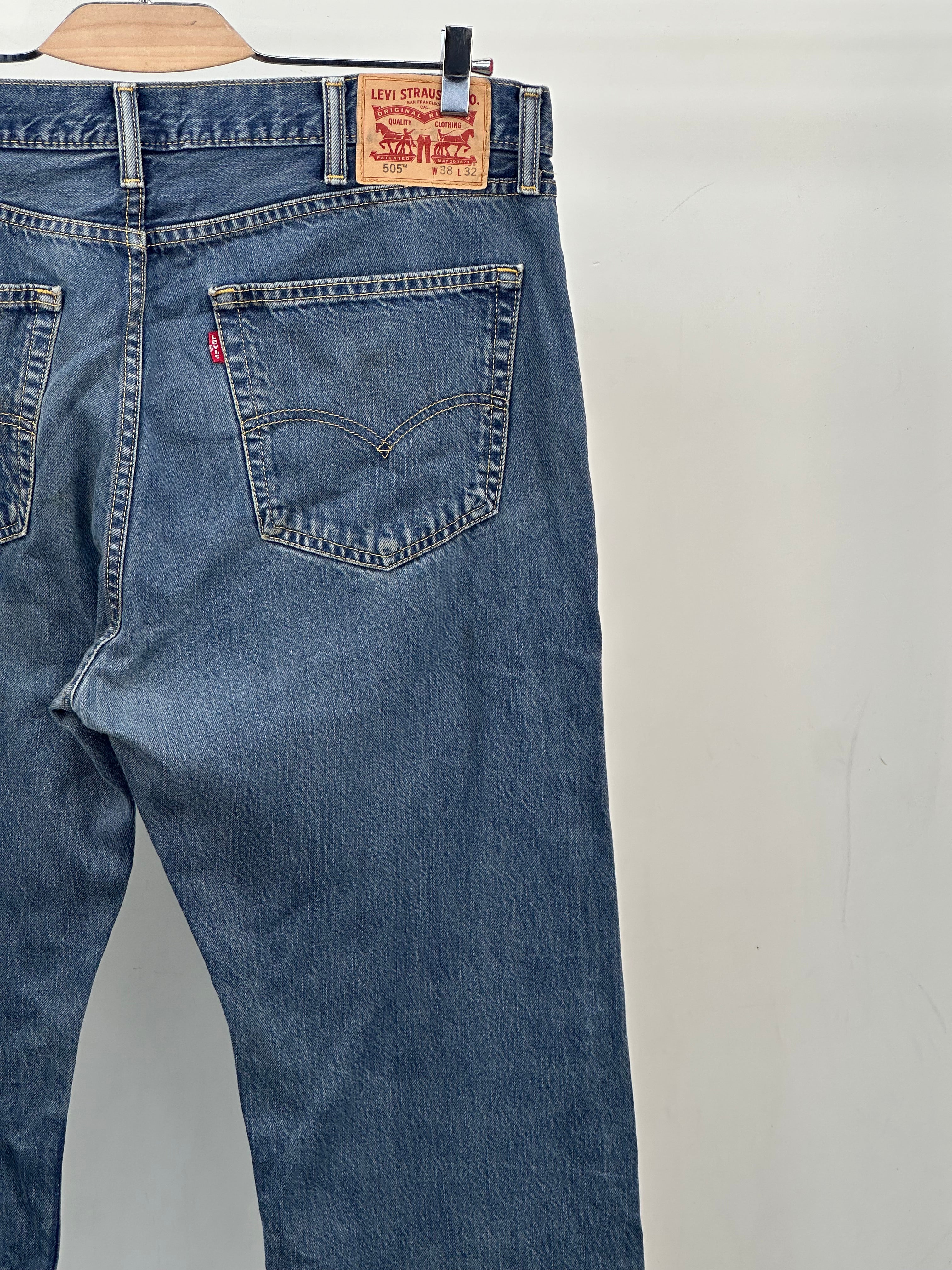 LEVI'S 505 STRAIGHT FIT TAGLIA: 52 ITA = W38 L32