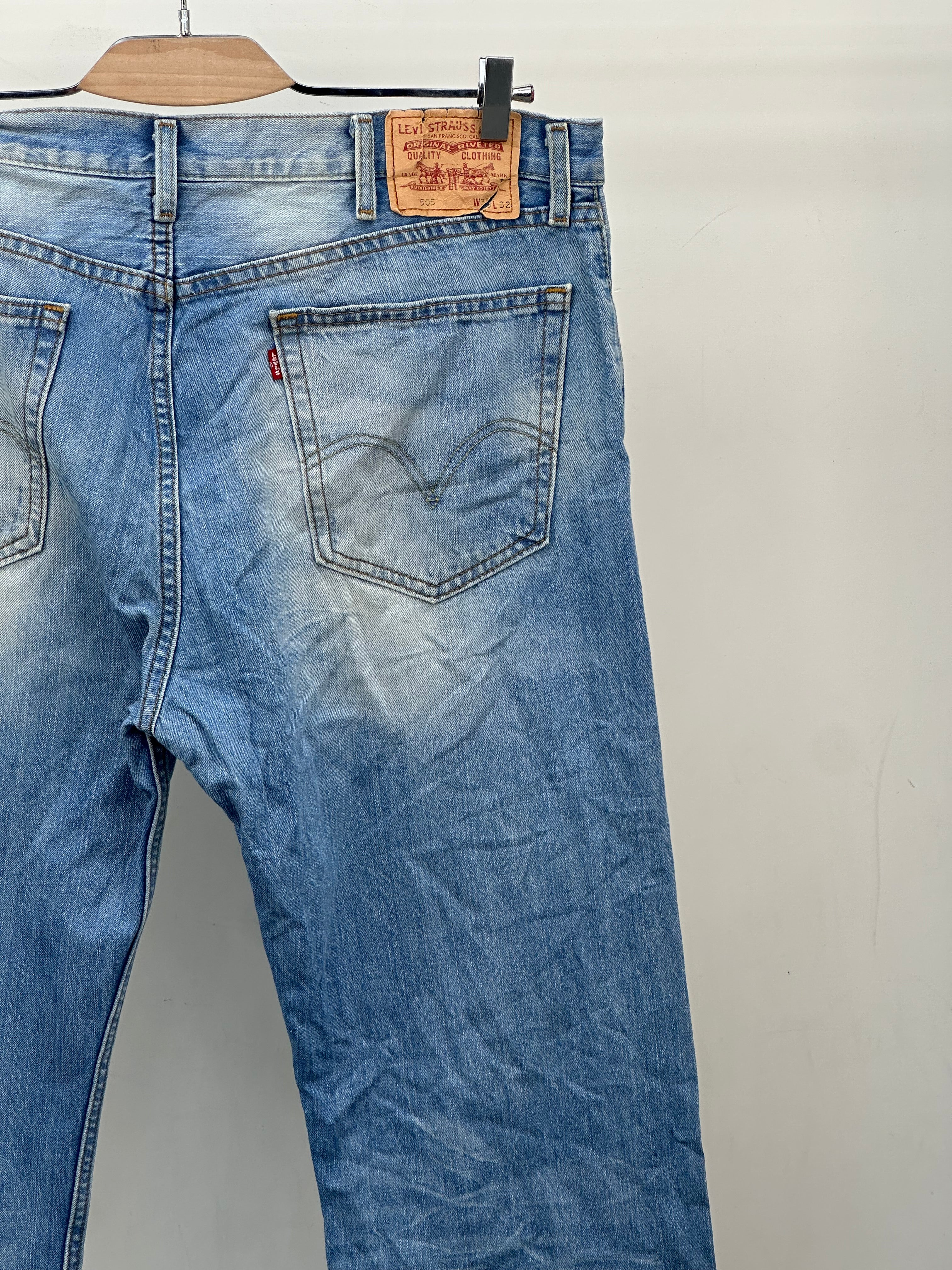 LEVI'S 505 STRAIGHT FIT TAGLIA: 52 ITA = W38 L32