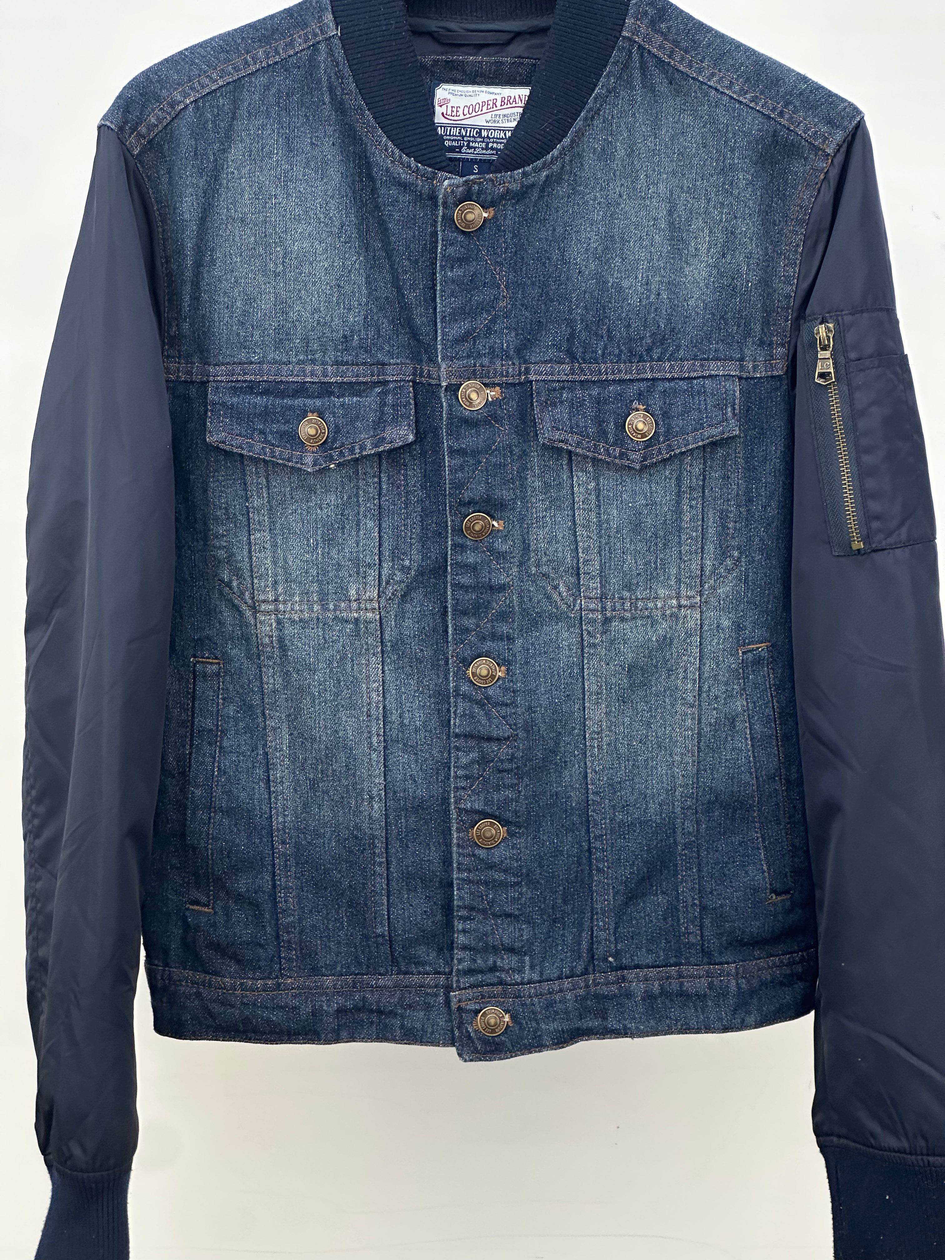 LEE COOPER DENIM JACKET BOMBER TAGLIA : S