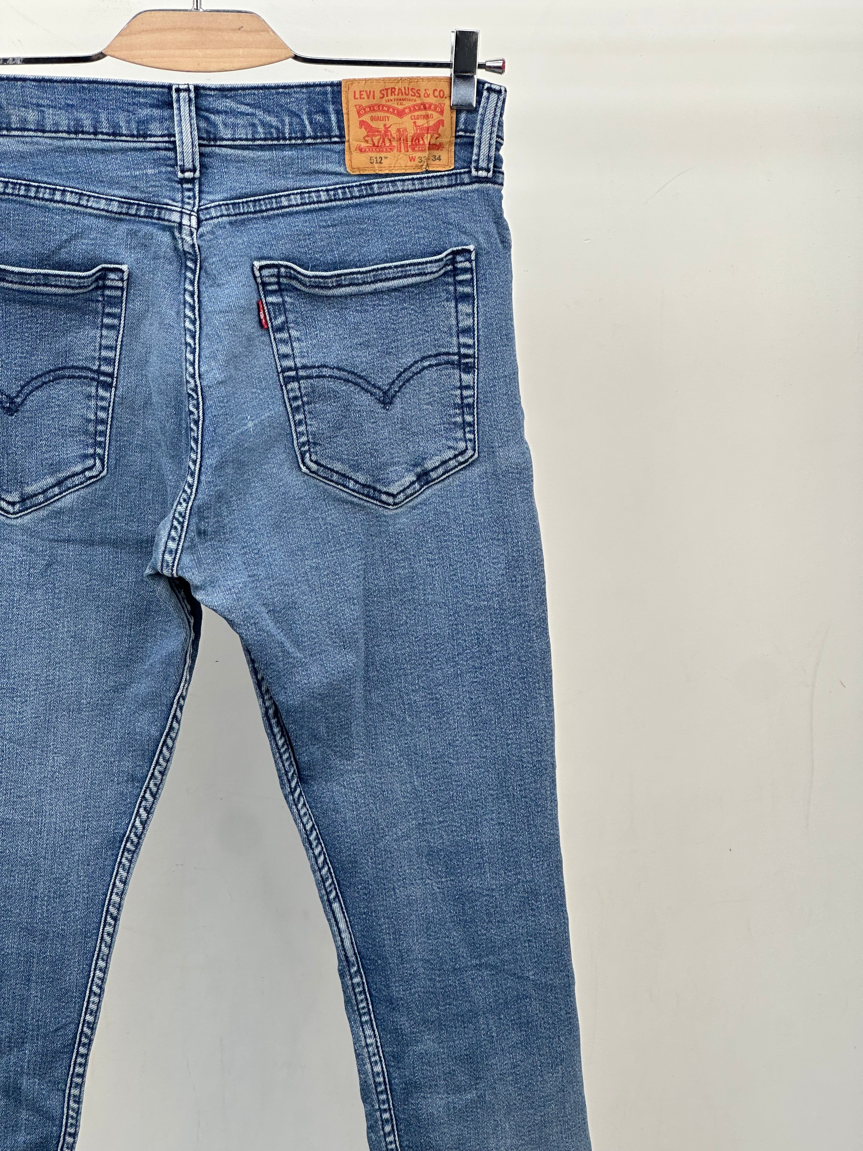 LEVI'S 512 SLIM FIT TAGLIA: 47 ITA = W33 L34