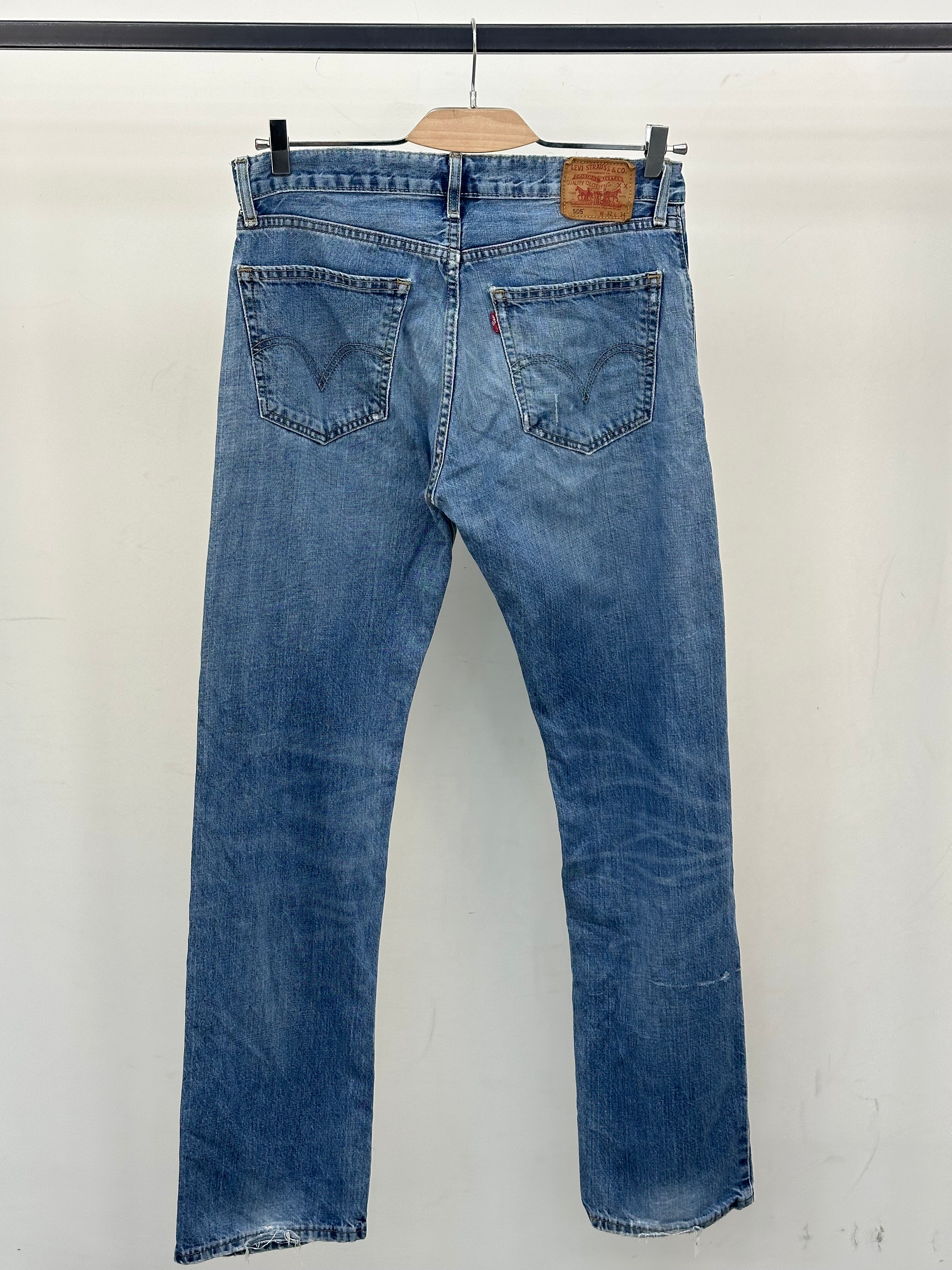 LEVI'S 505 STRAIGHT FIT TAGLIA: 46 ITA = W32 L34