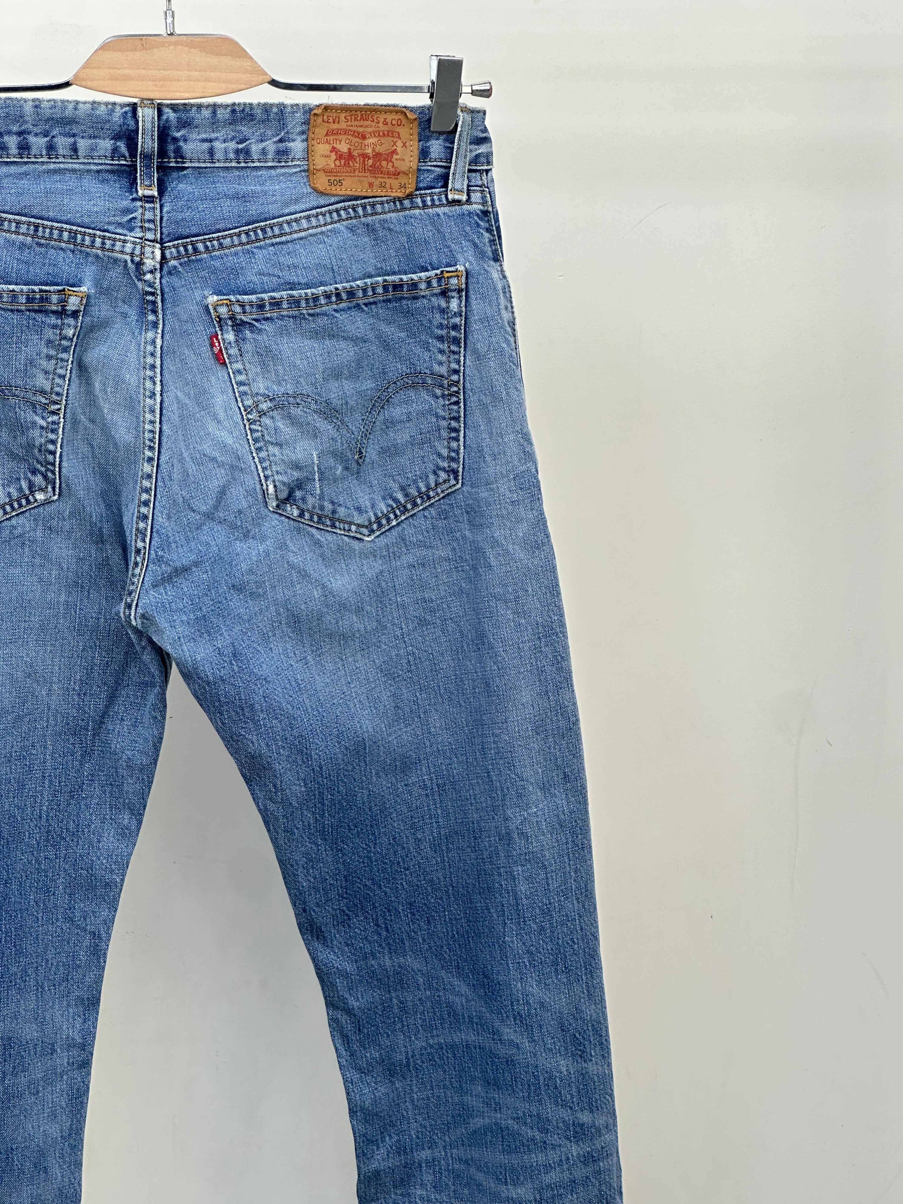 LEVI'S 505 STRAIGHT FIT TAGLIA: 46 ITA = W32 L34