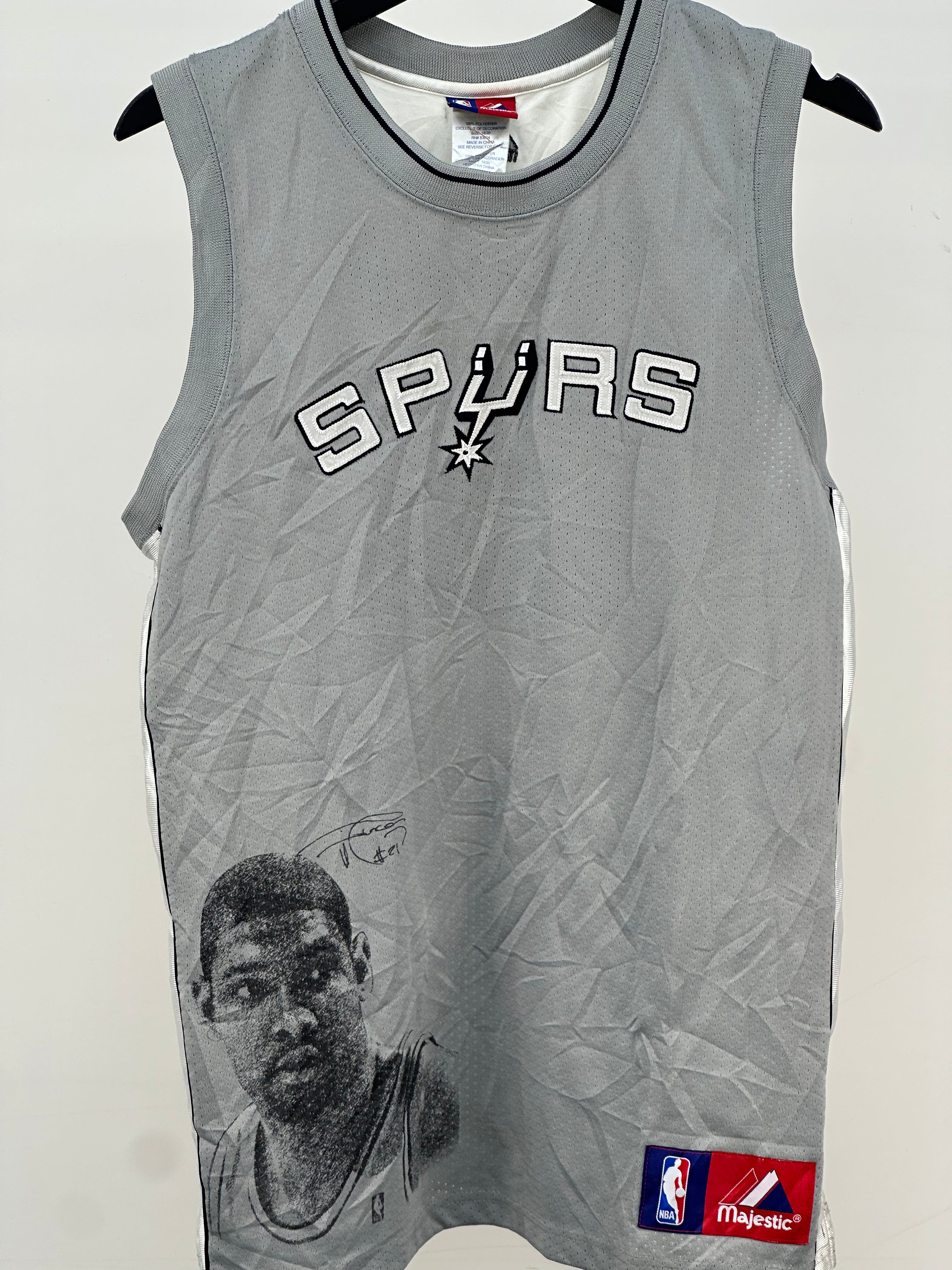 MAJESTIC NBA SPURS "DUNCAN" T-SHIRT TAGLIA : M