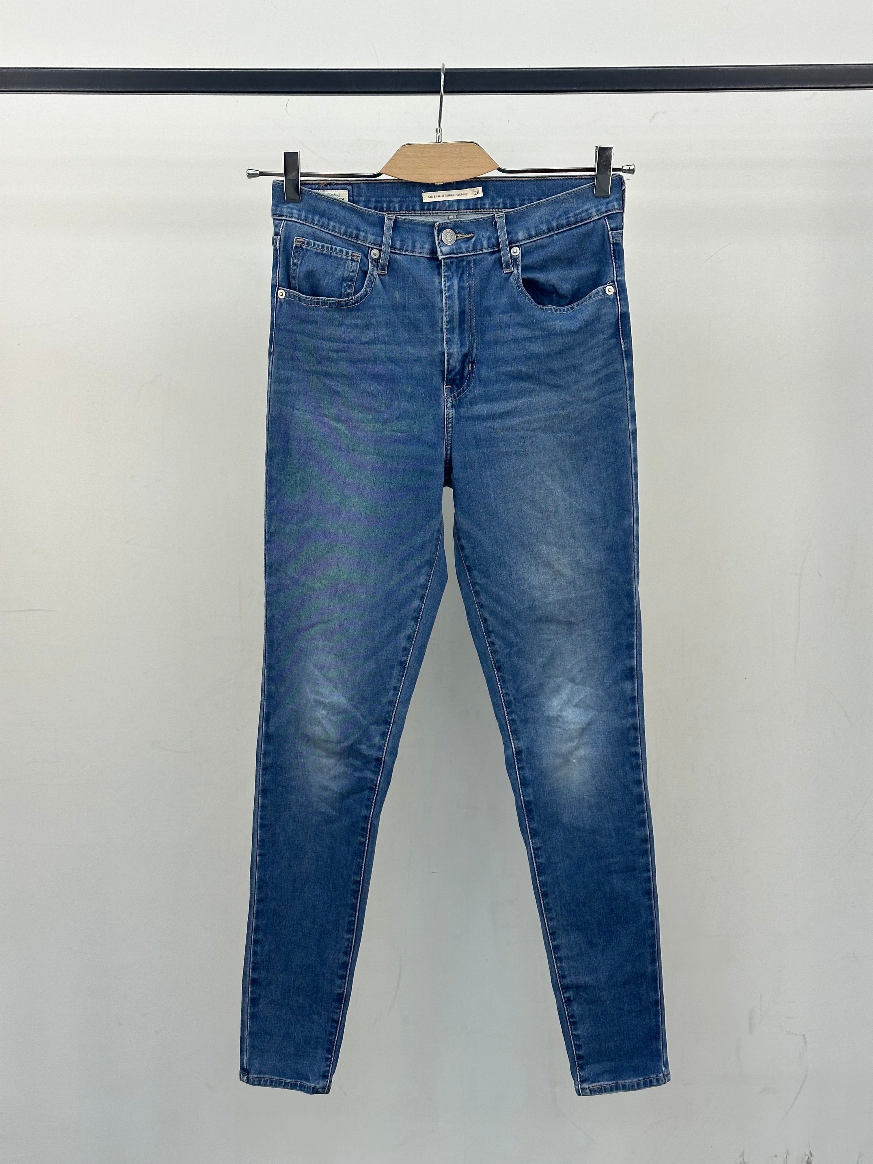 LEVI'S MILE HIGH SUPER SKINNY FIT TAGLIA: 42 ITA = W28 L30