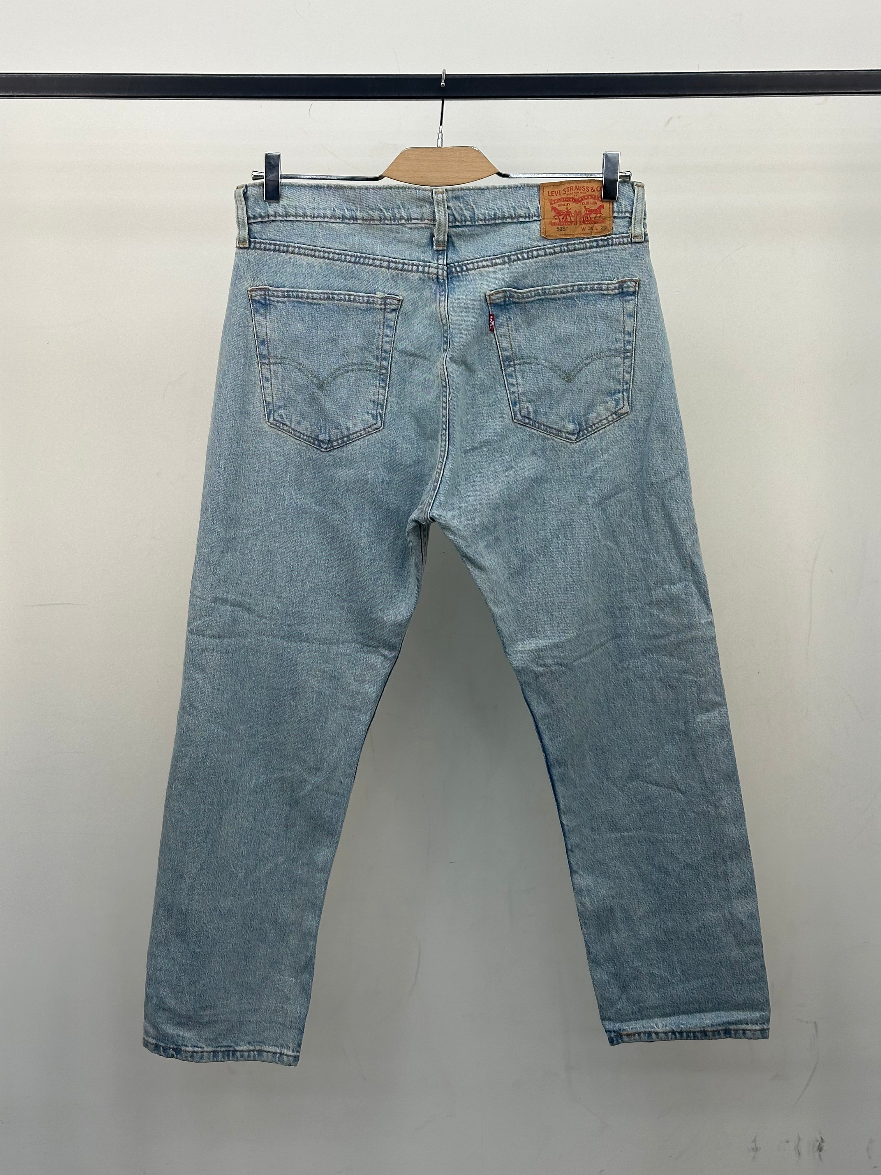 LEVI'S 505 STRAIGHT FIT TAGLIA: 50 ITA = W36 L29