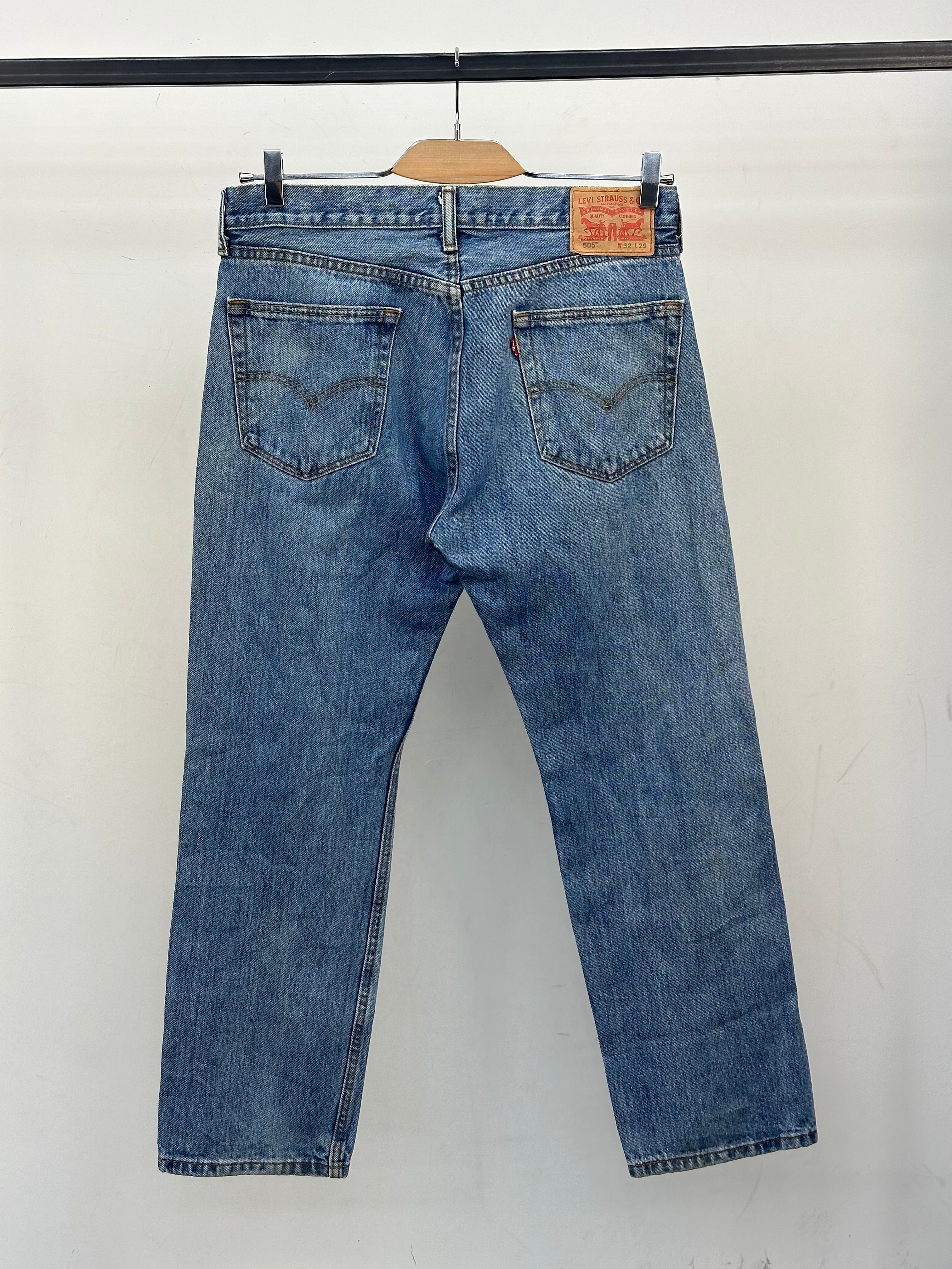 LEVI'S 505 STRAIGHT FIT TAGLIA: 46 ITA = W32 L29