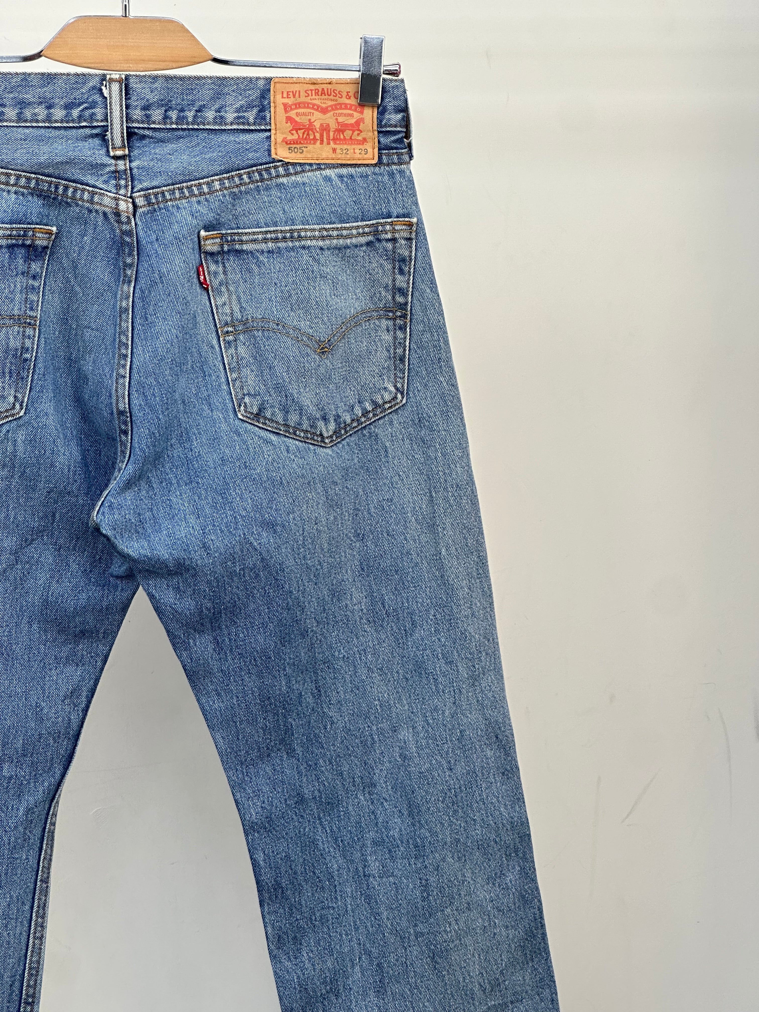 LEVI'S 505 STRAIGHT FIT TAGLIA: 46 ITA = W32 L29