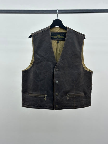 GENUINE LEATHER VEST SIZE: XL