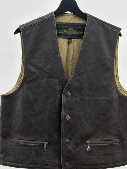 GENUINE LEATHER VEST SIZE: XL