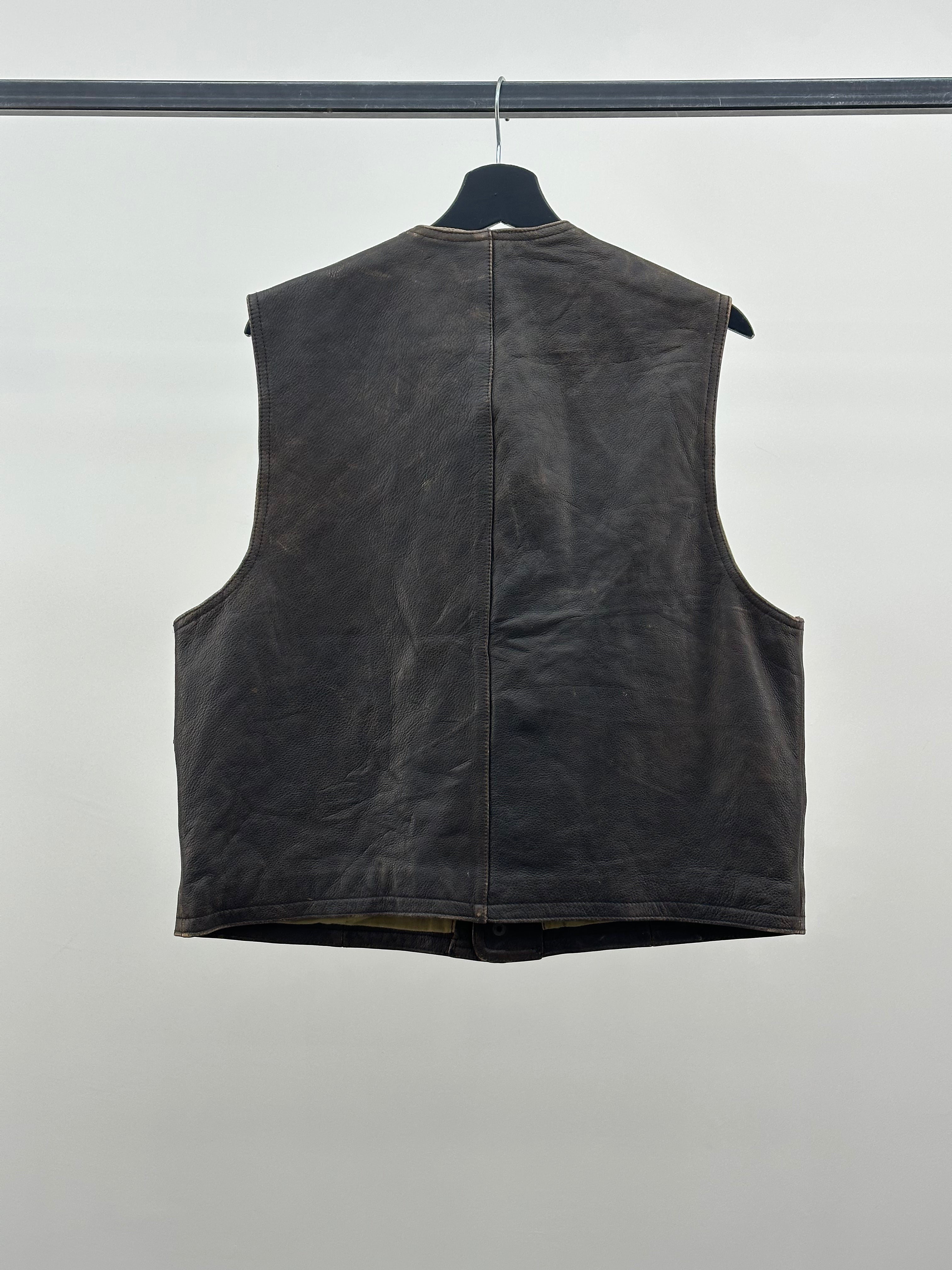 GENUINE LEATHER VEST SIZE: XL