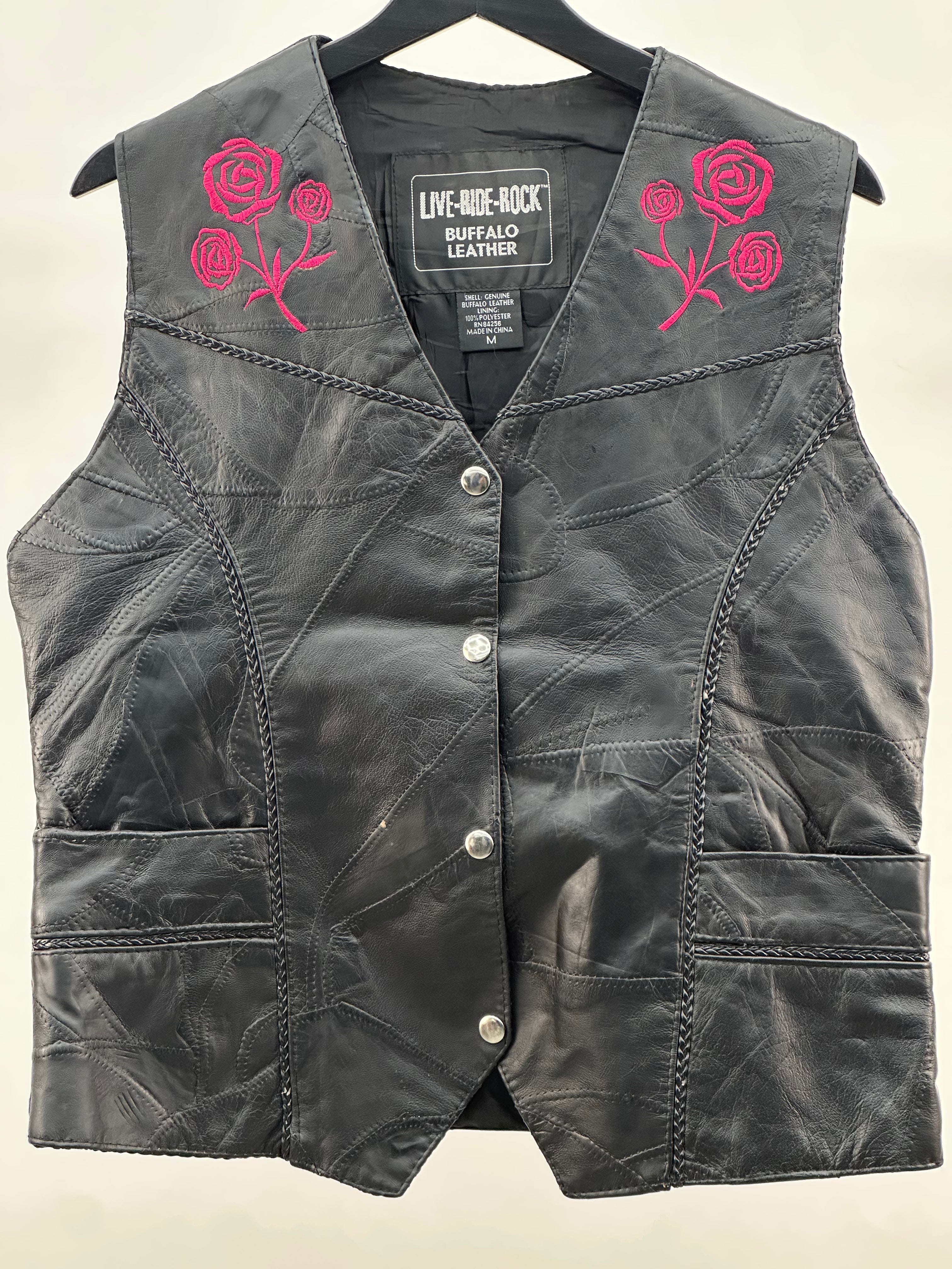GENUINE LEATHER VEST SIZE: M