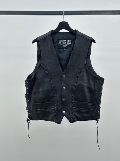 GENUINE LEATHER VEST SIZE: L