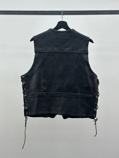 GENUINE LEATHER VEST SIZE: L