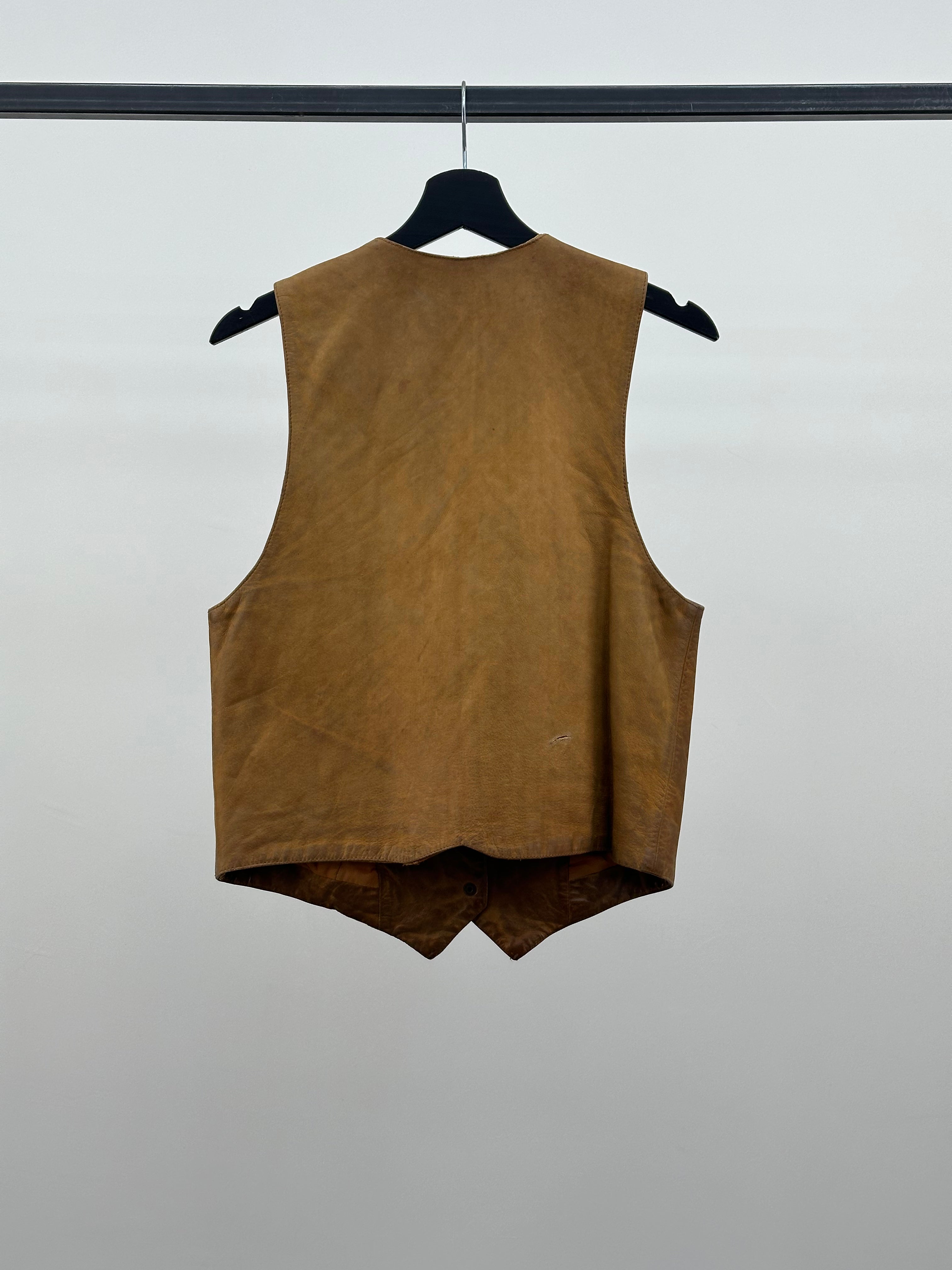 GENUINE LEATHER VEST SIZE: M