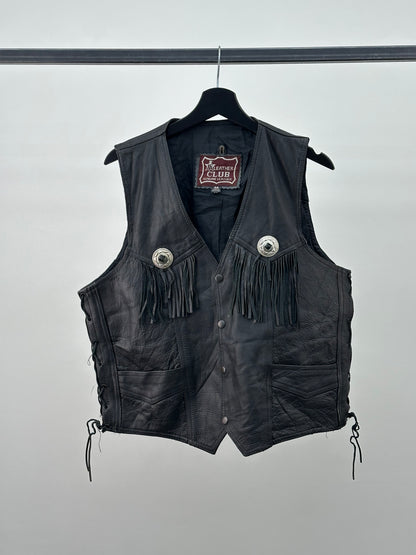 WOMEN'S GENUINE LEATHER VEST SIZE: M