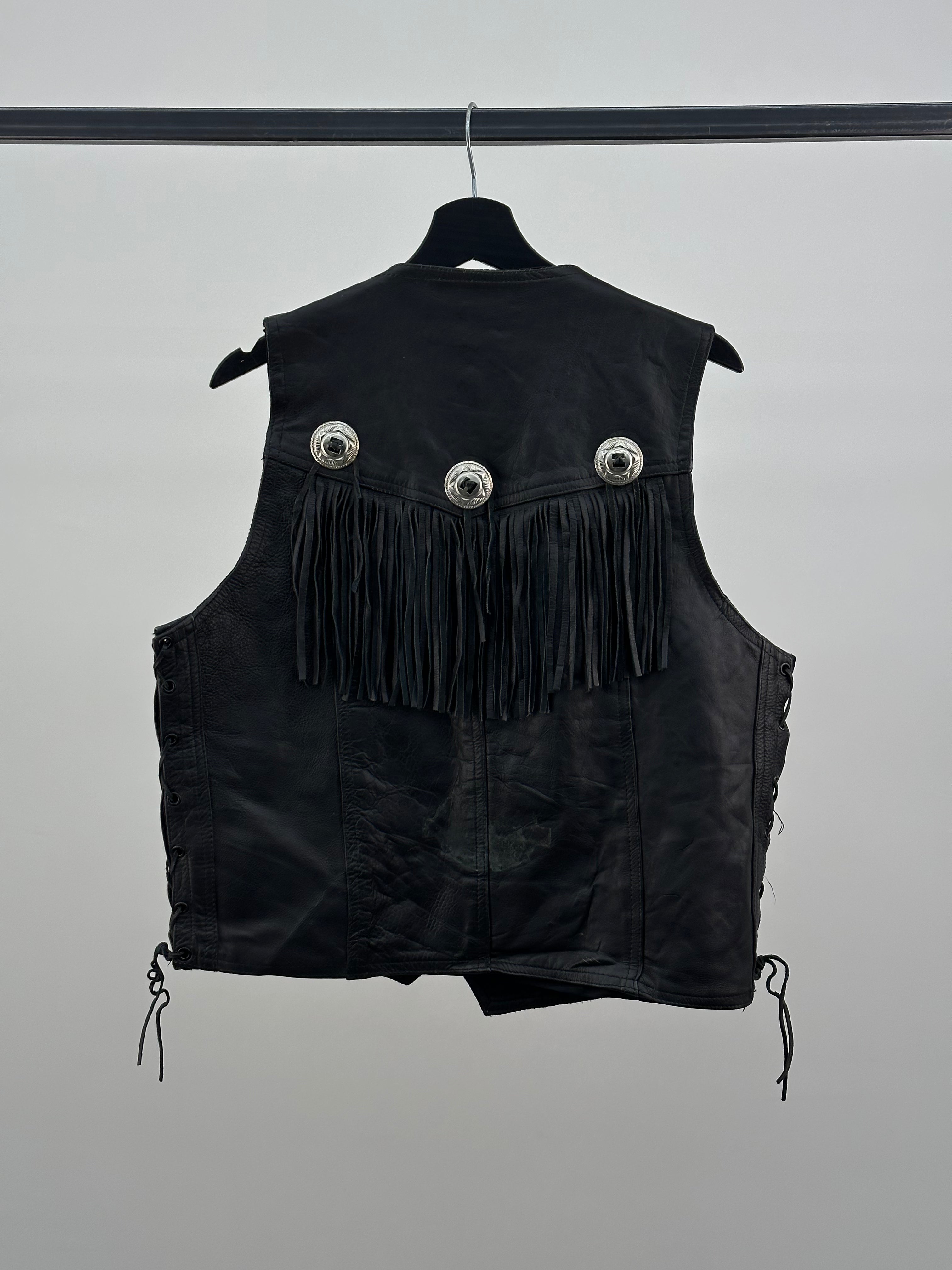 WOMEN'S GENUINE LEATHER VEST SIZE: M