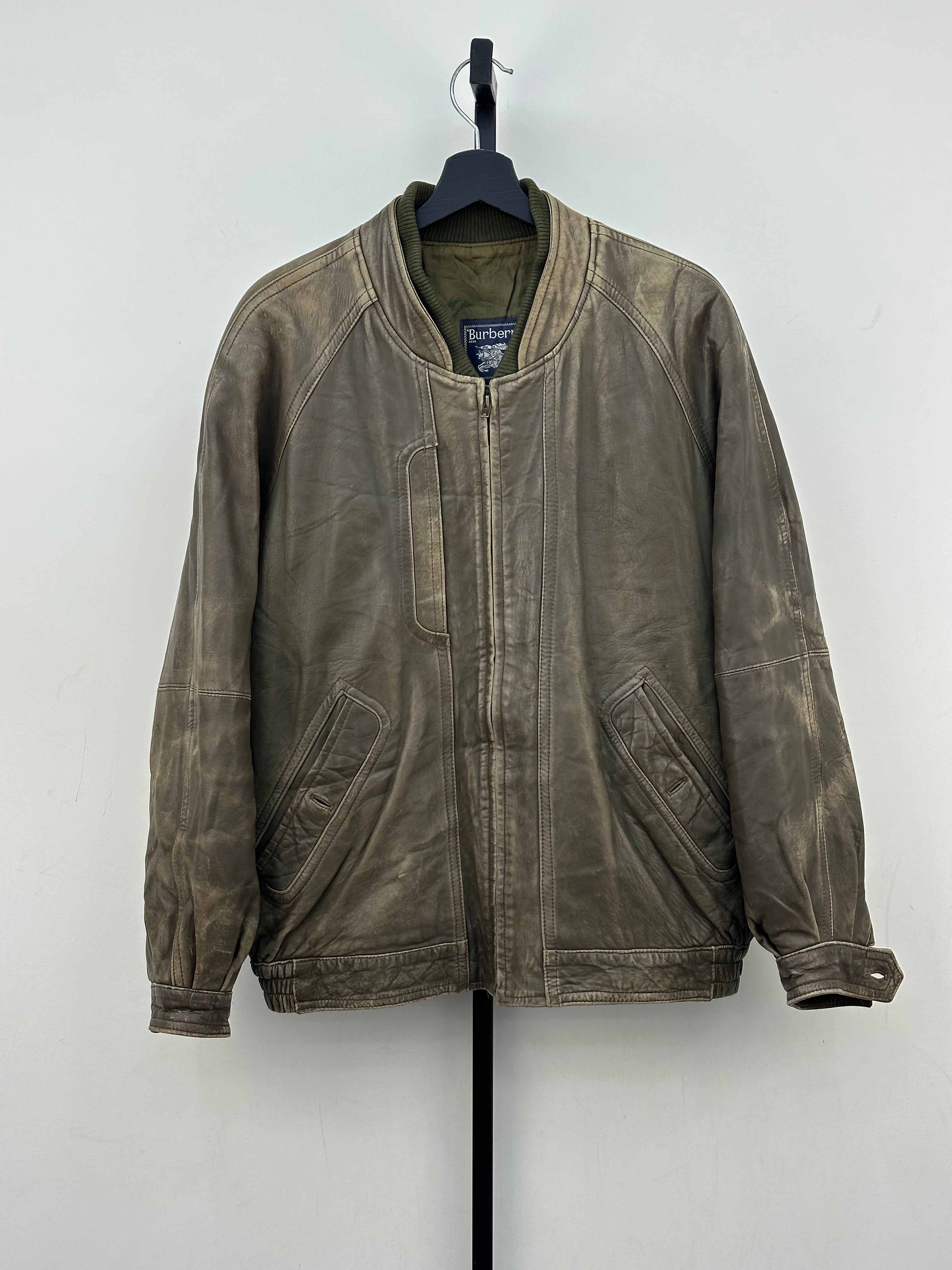 BURBERRYS GIUBBOTTO IN PELLE  UOMO TAGLIA: 52