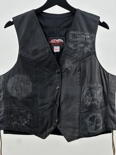 GILET VERA PELLE TAGLIA: M